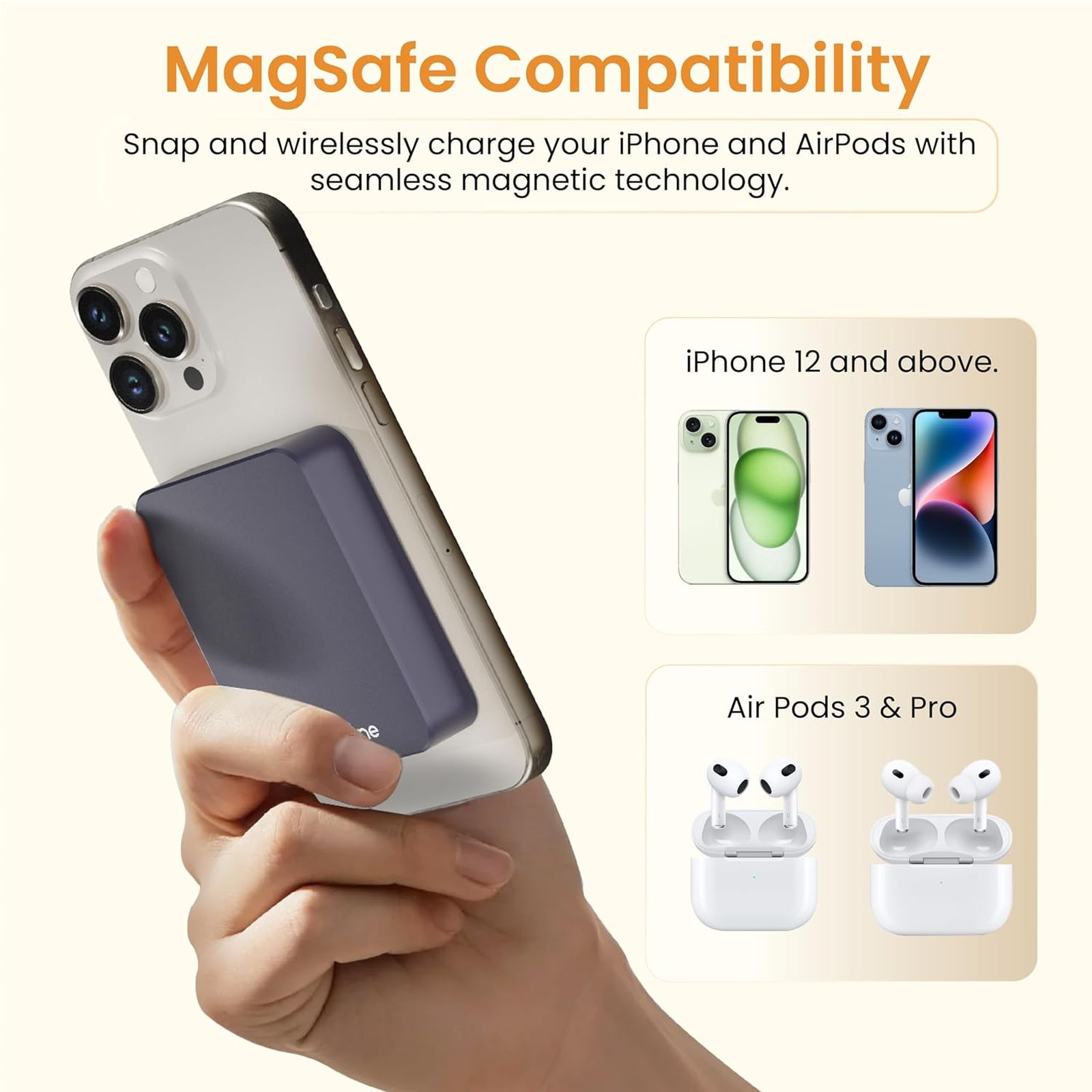 ambrane Aerosync PB 5 5000 mAh 20W Fast Charging Power Bank (1 Type C Ports, Premium Metal Casing, Magsafe Compatibility, Green)_7