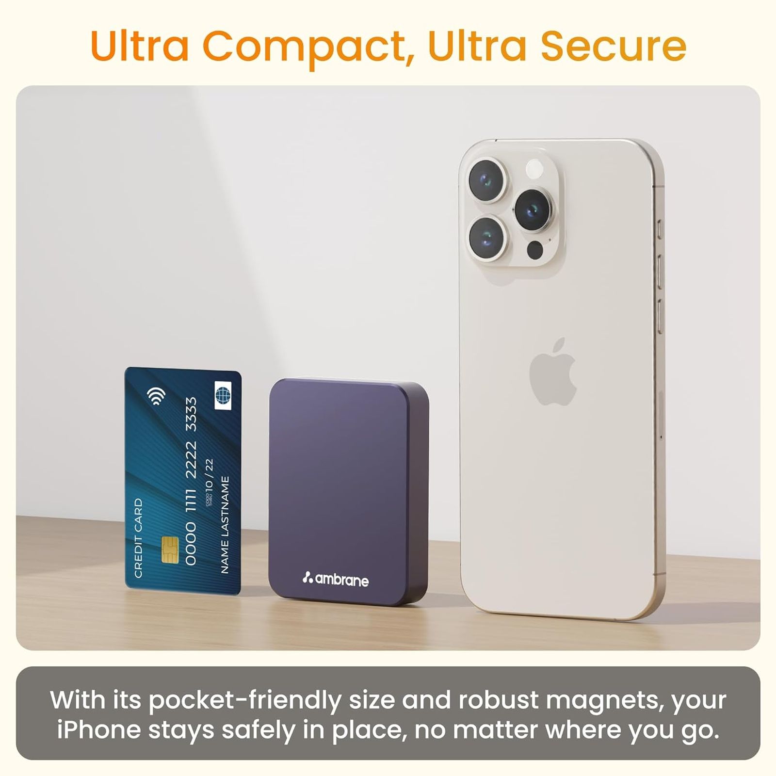 ambrane Aerosync PB 5 5000 mAh 20W Fast Charging Power Bank (1 Type C Ports, Premium Metal Casing, Magsafe Compatibility, Green)_4