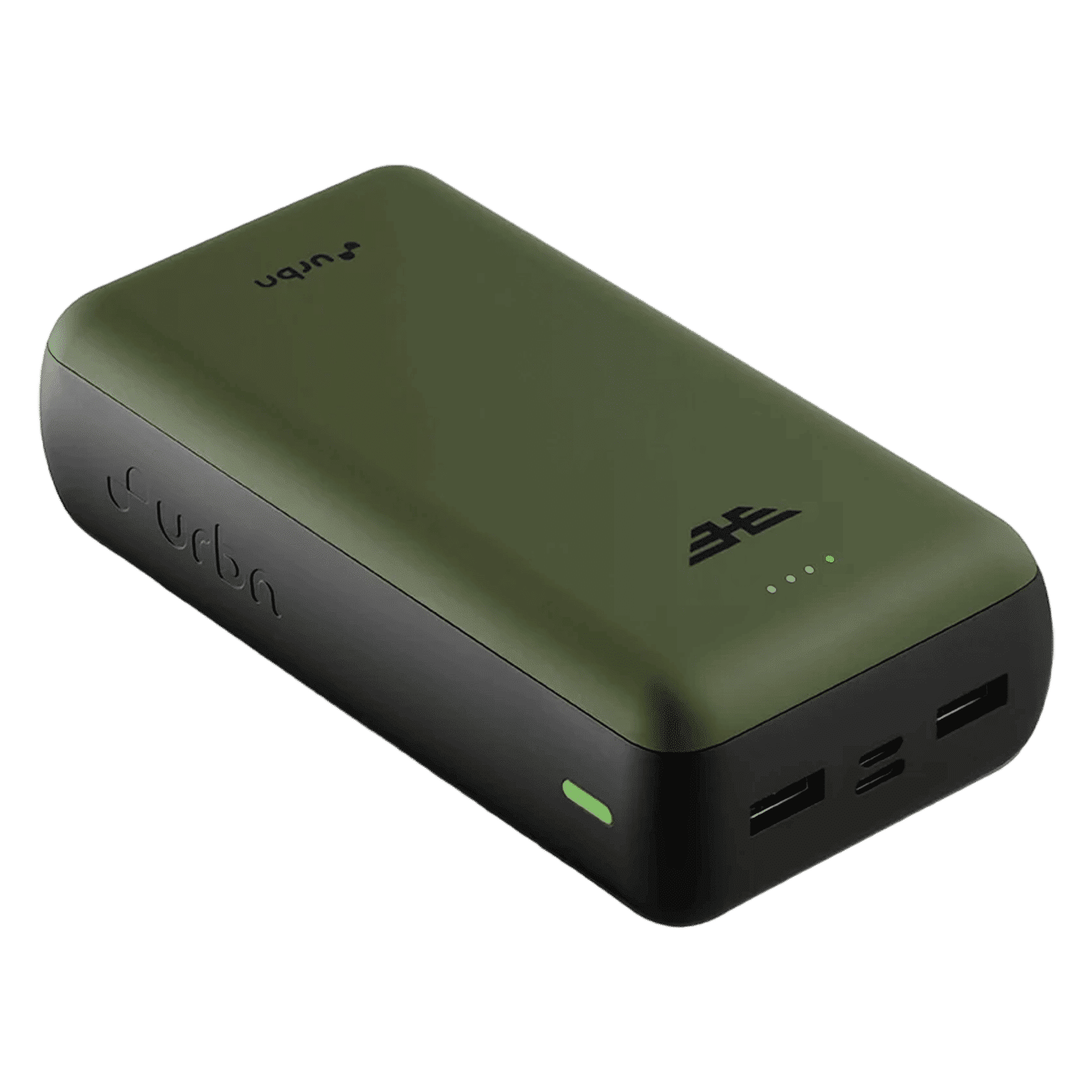 urbn Ultra Compact 27000 mAh 65W Fast Charging Power Bank (2 Type A & 1 Type C Ports, 12 Multi Layers of Chipset Protection, Green)_4
