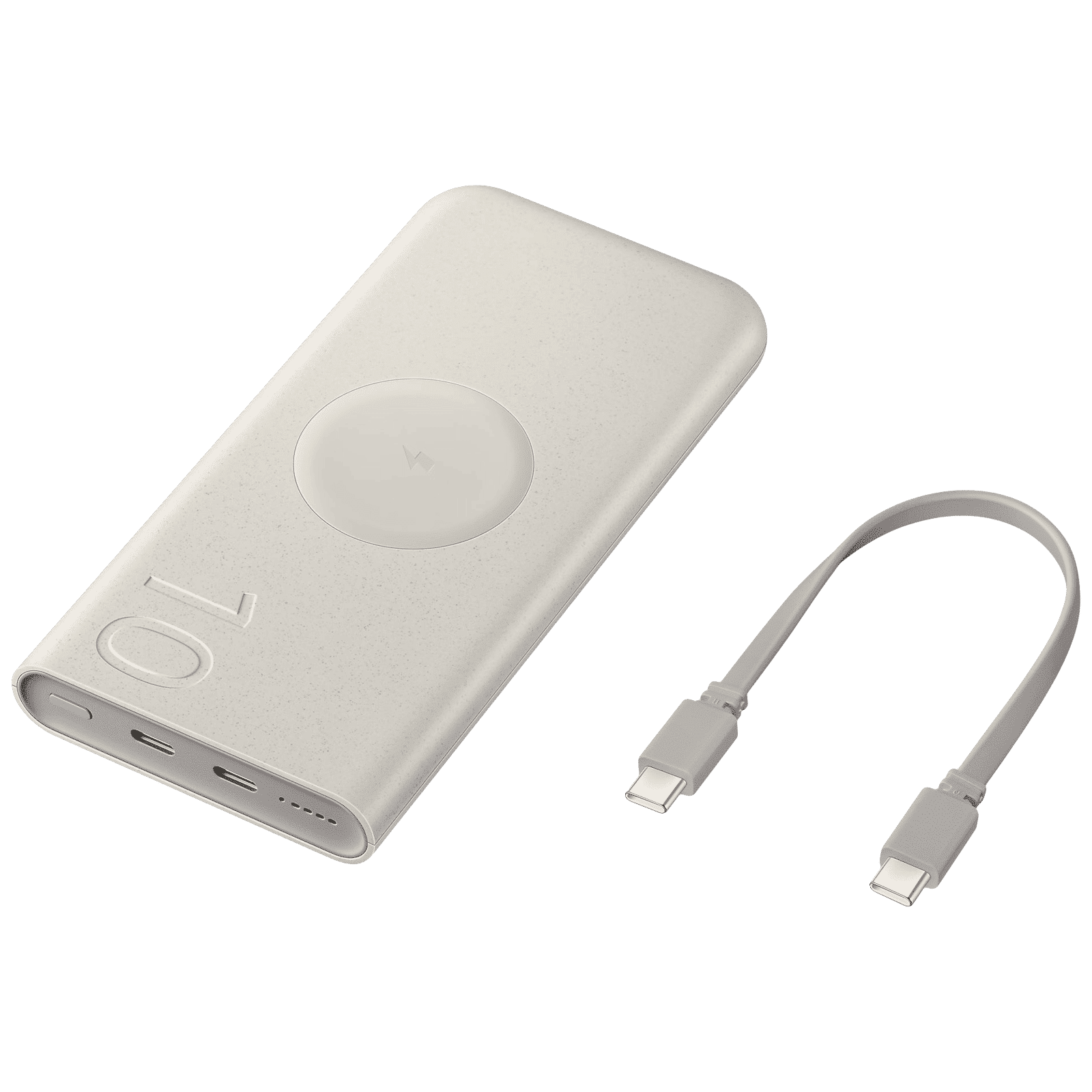 SAMSUNG 10000 mAh 25W Fast Charging Power Bank (2 Type C Ports, Wireless Charging, Beige)_5