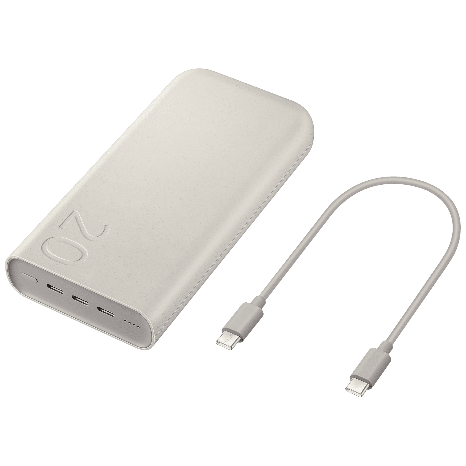 SAMSUNG 20000 mAh 45W Fast Charging Power Bank (3 Type C Ports, Supports PD 3.0, Beige)_8