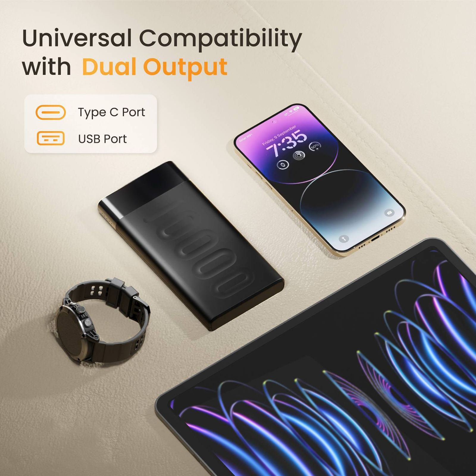 ambrane Stylo 10000 mAh 22.5W Fast Charging Power Bank (1 USB & 1 Type C Ports, Quick Charge 3.0, Black) ambrane Stylo 10000 mAh 22.5W Fast Charging Power Bank (1 USB & 1 Type C Ports, Quick Charge 3.0, Black)_6