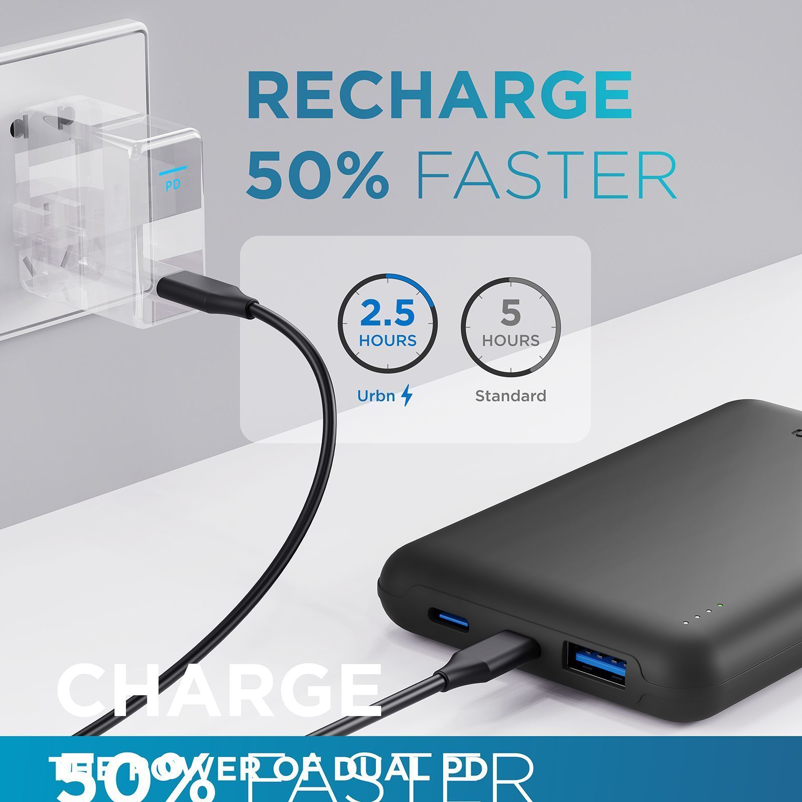 urbn Nano Slim 10000 mAh 22.5W Fast Charging Power Bank (2 Type C & 1 Type A Ports, 12 Layers Circuit Protection, Black) urbn Nano Slim 10000 mAh 22.5W Fast Charging Power Bank (2 Type C & 1 Type A Ports, 12 Layers Circuit Protection, Black)_8