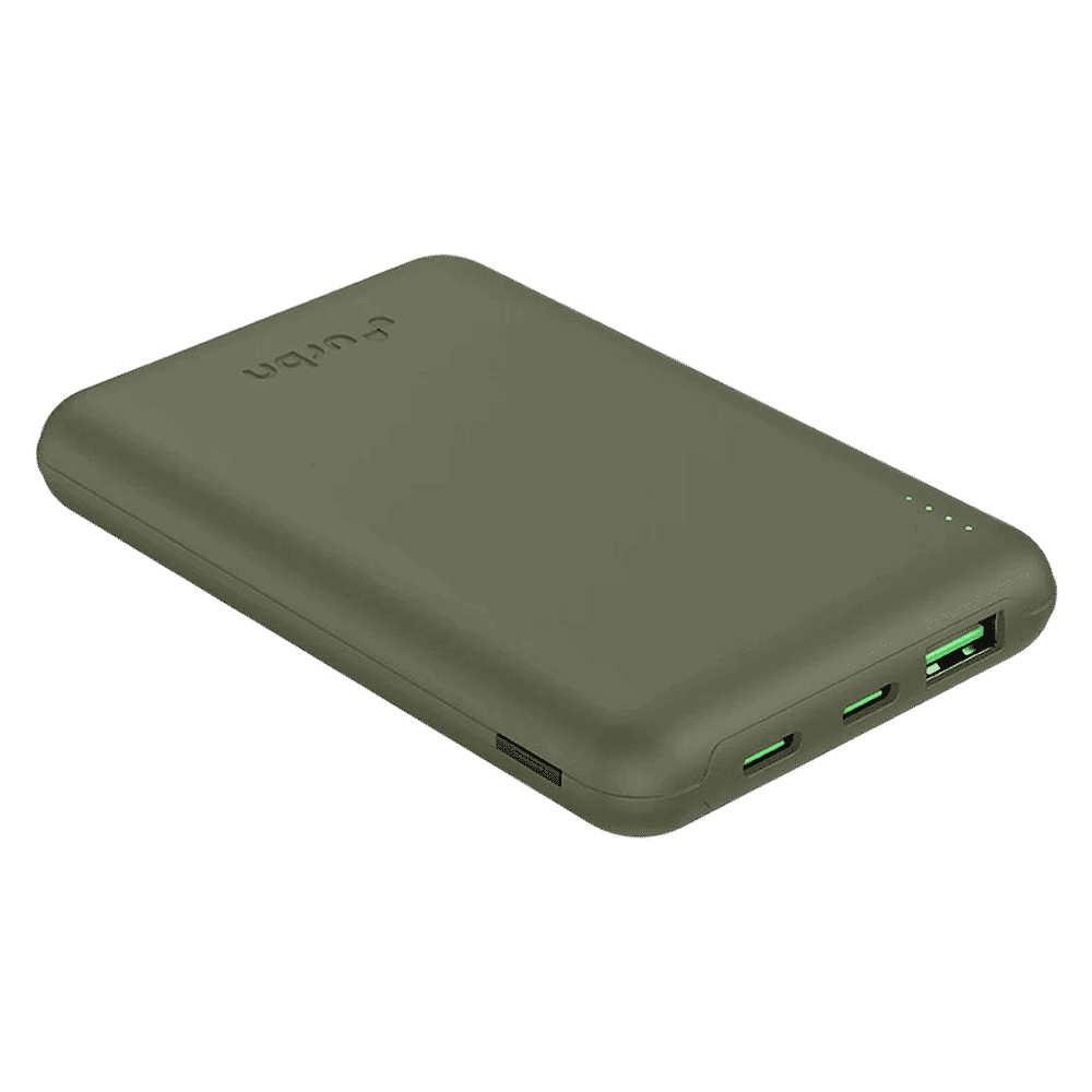 urbn Nano Slim 10000 mAh 22.5W Fast Charging Power Bank (2 Type C & 1 Type A Ports, 12 Layers Circuit Protection, Camo)_4