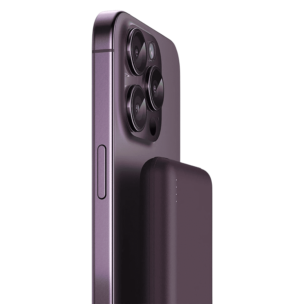 urbn Nano Slim 10000 mAh 22.5W Fast Charging Power Bank (2 Type C & 1 Type A Ports, 12 Layers Circuit Protection, Purple)_6