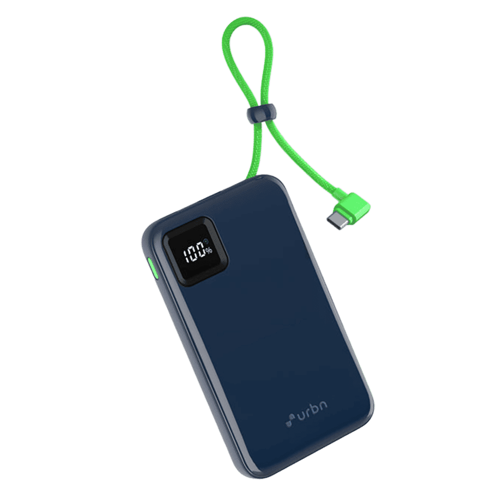 urbn Ultra Link 10000 mAh 22.5W Fast Charging Power Bank (1 Type A & 2 Type C Ports, Smart LED Display, Blue)_4