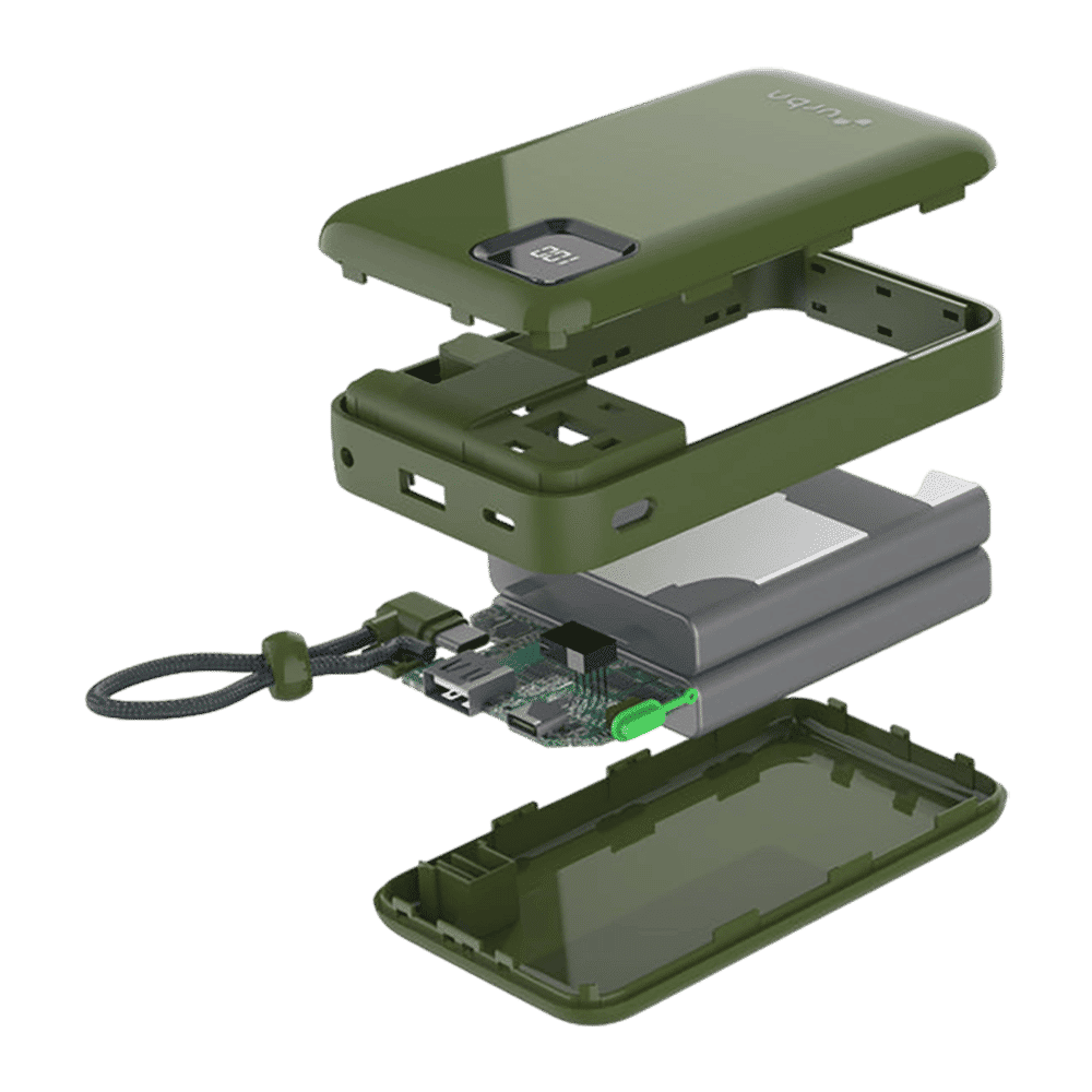 urbn Ultra Link 20000 mAh 22.5W Fast Charging Power Bank (1 Type A & 2 Type C Ports, Smart LED Display, Camo) urbn Ultra Link 20000 mAh 22.5W Fast Charging Power Bank (1 Type A & 2 Type C Ports, Smart LED Display, Camo)_7