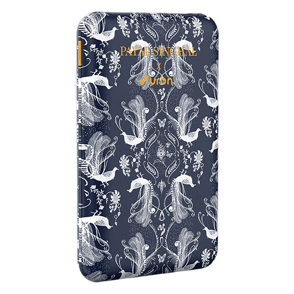 urbn Nano Slim Payal Singhal Edition 10000 mAh 22.5W Fast Charging Power Bank (1 Type A & 2 Type C Ports, 12 Layer Circuit Protection, PS Blue)_5