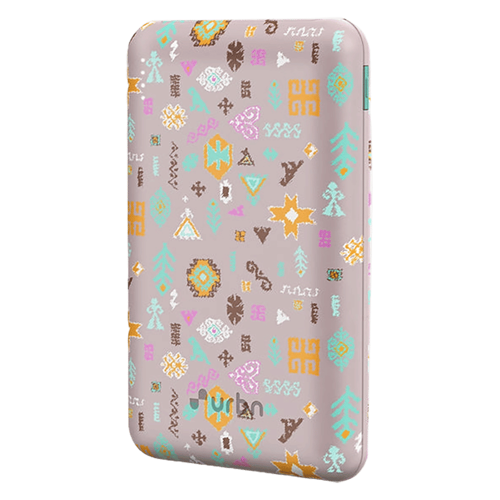 urbn Nano Slim Payal Singhal Edition 10000 mAh 22.5W Fast Charging Power Bank (1 Type A & 2 Type C Ports, 12 Layer Circuit Protection, PS Pink)_1