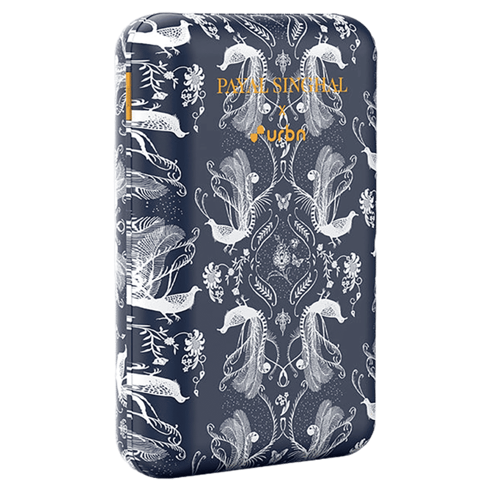 urbn Nano Slim Payal Singhal Edition 20000 mAh 22.5W Fast Charging Power Bank (1 Type A & 2 Type C Ports, 12 Layer Circuit Protection, PS Blue)_1
