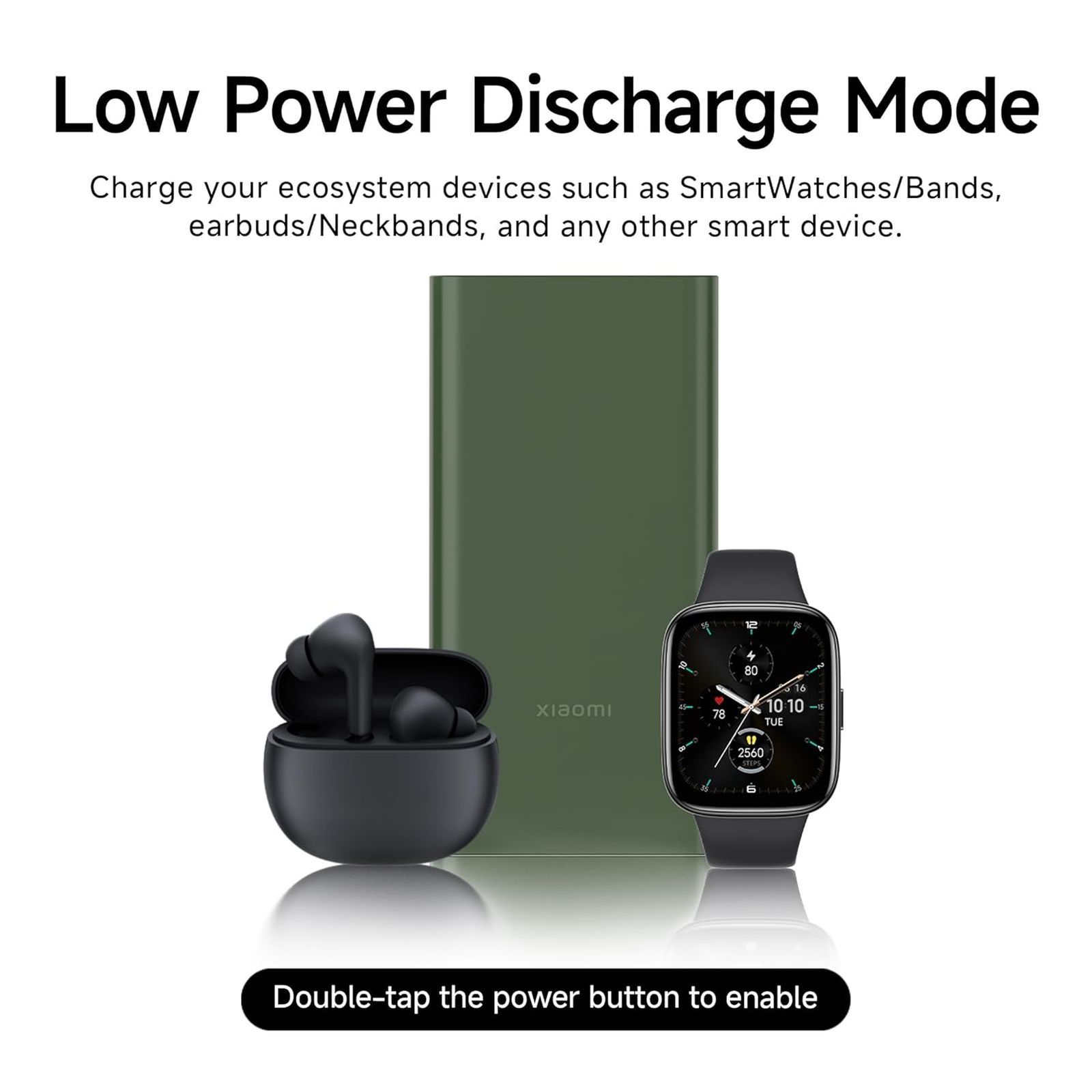 Xiaomi 4i 10000 mAh 22.5W Fast Charging Power Bank (2 Type A & 1 Type C Ports, Quick Charge 3.0, Olive Green)_8