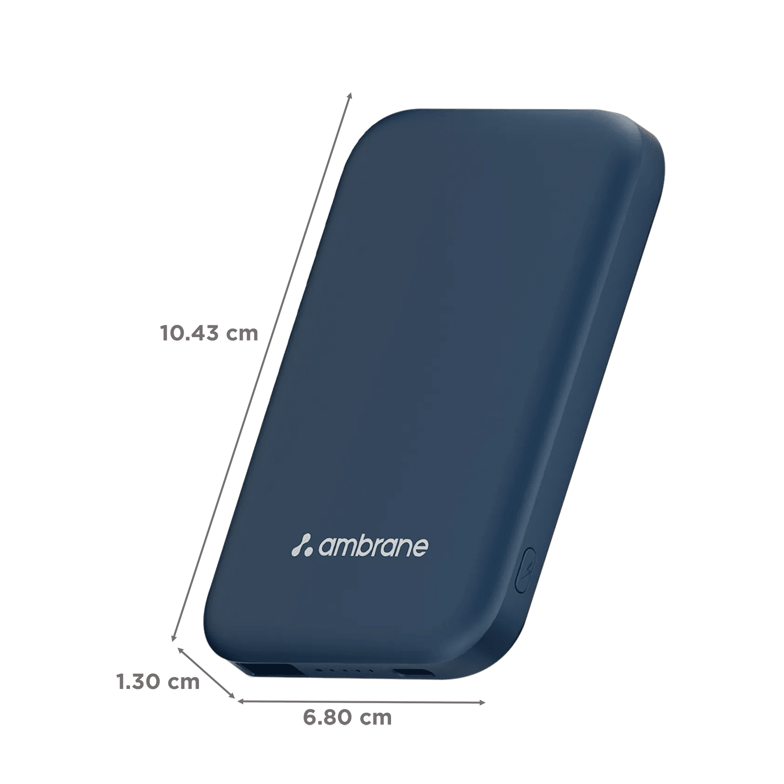ambrane Aerosync PB 5S 5000 mAh 22.5W Fast Charging Power Bank (1 Type C & 1 Type A Ports, Premium Rubberized Finish, MagSafe Compatible, Blue)_2