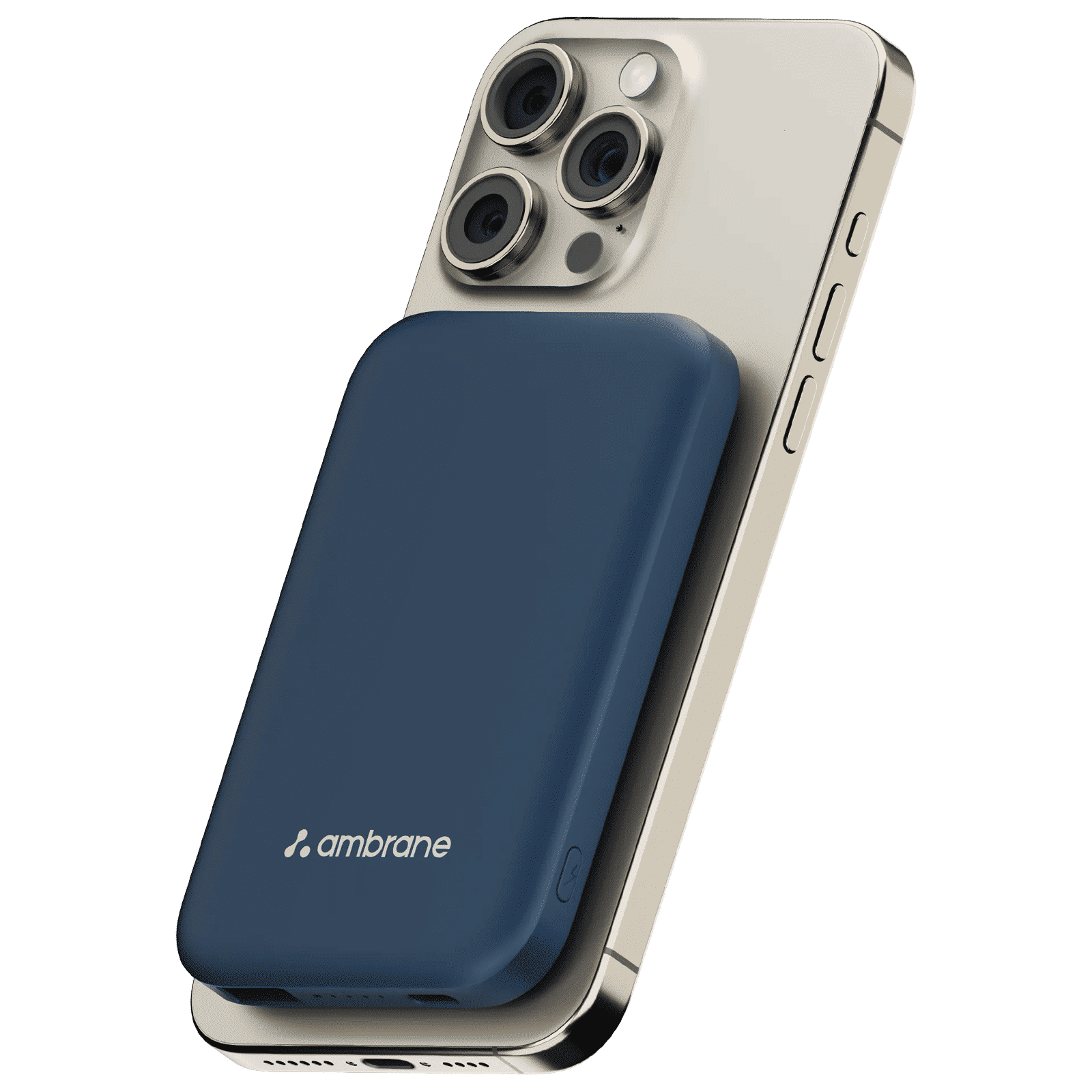 ambrane Aerosync PB 5S 5000 mAh 22.5W Fast Charging Power Bank (1 Type C & 1 Type A Ports, Premium Rubberized Finish, MagSafe Compatible, Blue)_1