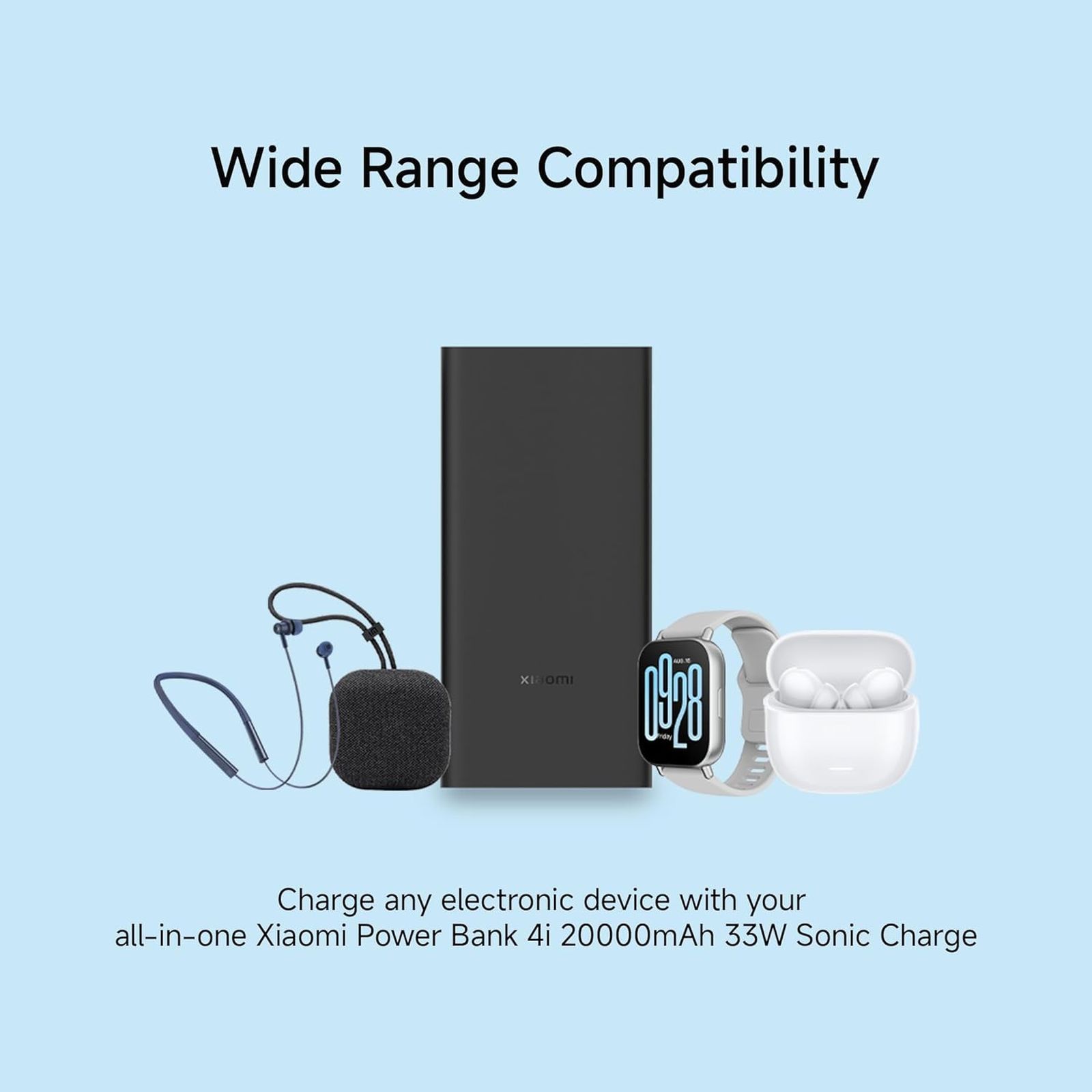 Xiaomi 4i 20000 mAh 33W Fast Charging Power Bank (2 Type A & 1 Type C Ports, PC+ABS Casing, Jet Black)_8