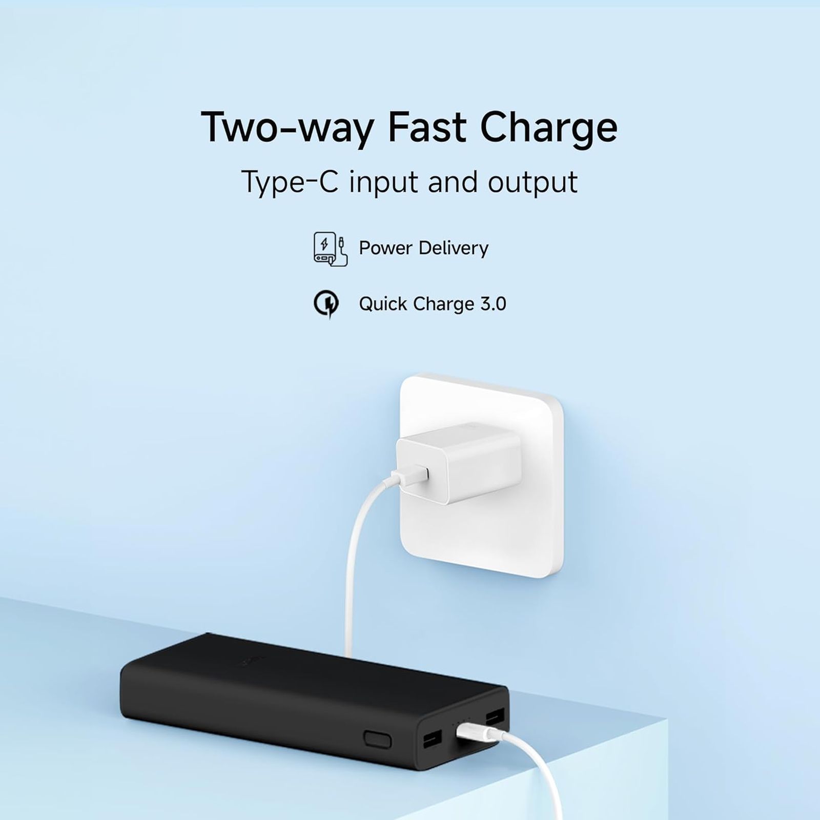 Xiaomi 4i 20000 mAh 33W Fast Charging Power Bank (2 Type A & 1 Type C Ports, PC+ABS Casing, Jet Black)_6