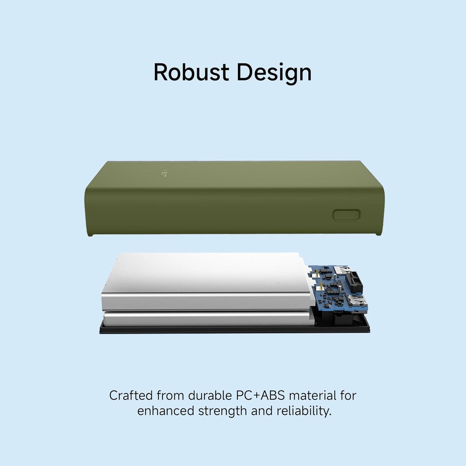 Xiaomi 4i 20000 mAh 33W Fast Charging Power Bank (2 Type A & 1 Type C Ports, PC+ABS Casing, Nitro Green)_9