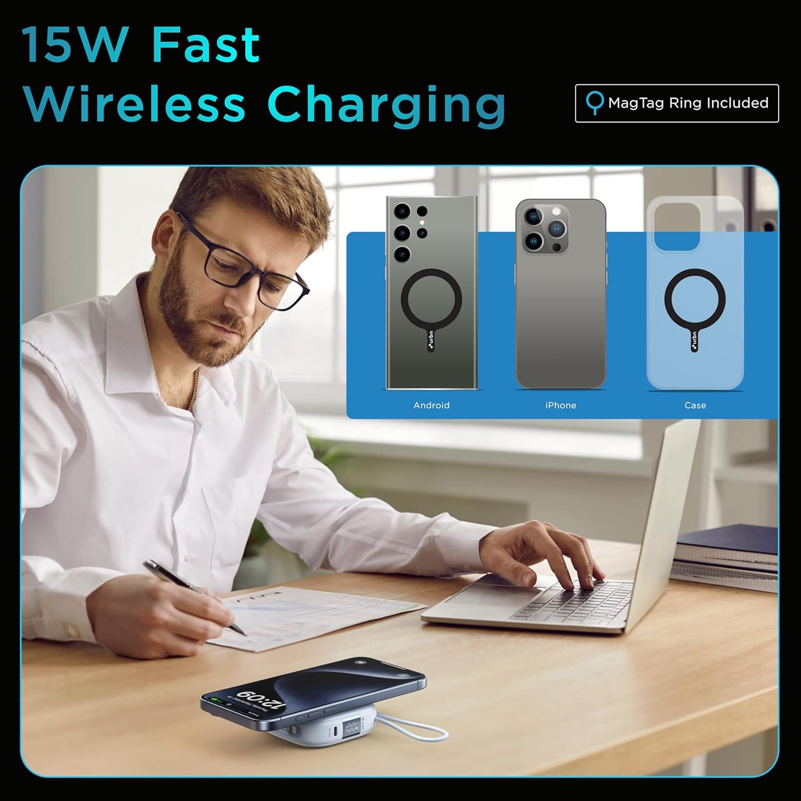 urbn Atom Link 10000 mAh 18W Fast Charging Power Bank (1 Type C Port, 12 Layers Circuit Protection, Light Blue) urbn Atom Link 10000 mAh 18W Fast Charging Power Bank (1 Type C Port, 12 Layers Circuit Protection, Light Blue)_6