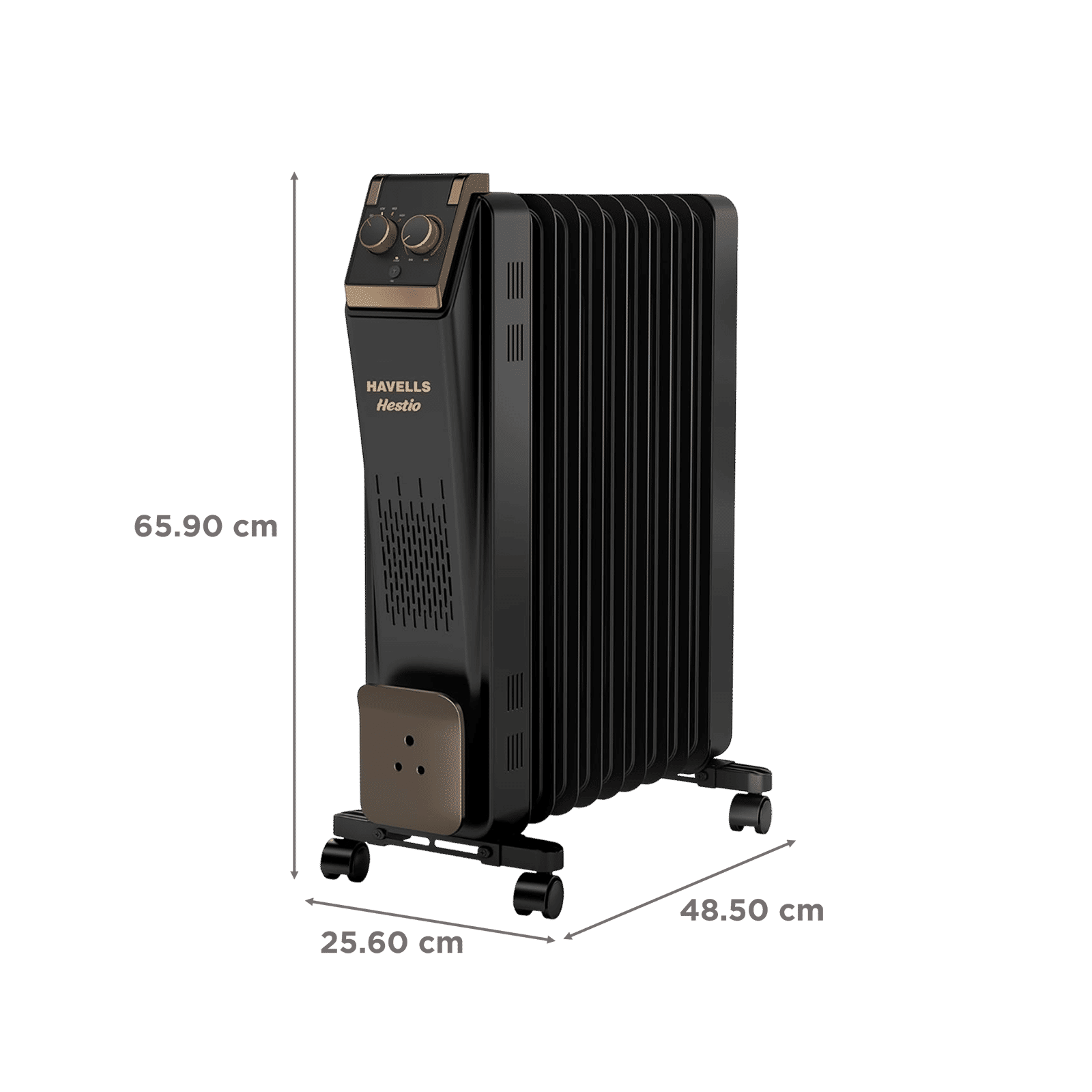 HAVELLS Hestio 2400W Oil Filled Radiator Room Heater with 9 Straight Fins (Thermostatic Heat Control_2