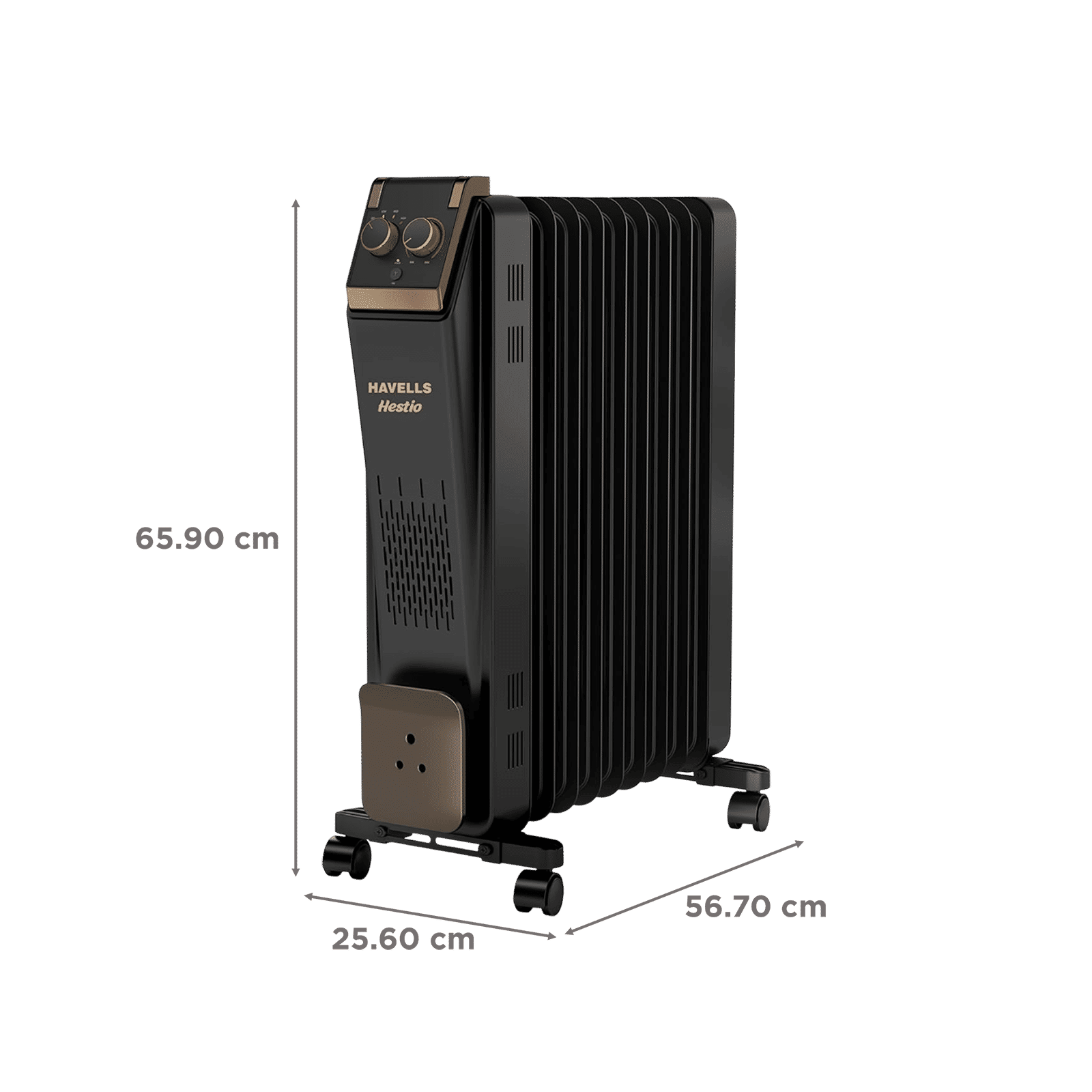 HAVELLS Hestio 2900W Oil Filled Radiator Room Heater with 11 Straight Fins (Thermostatic Heat Control_2