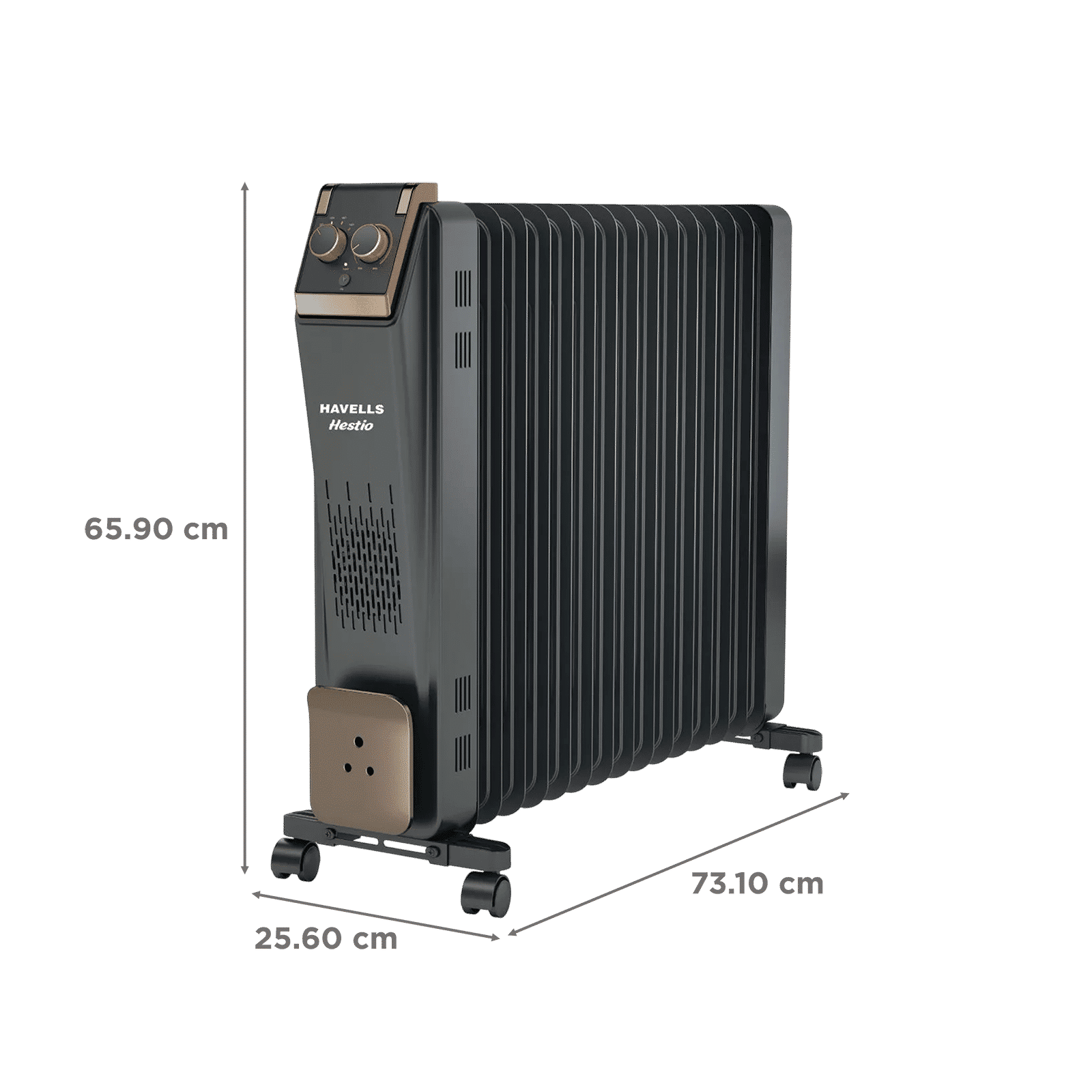 HAVELLS Hestio 2900W PTC Oil Filled Radiator Room Heater with 15 Straight Fins (Thermostatic Heat Control_2