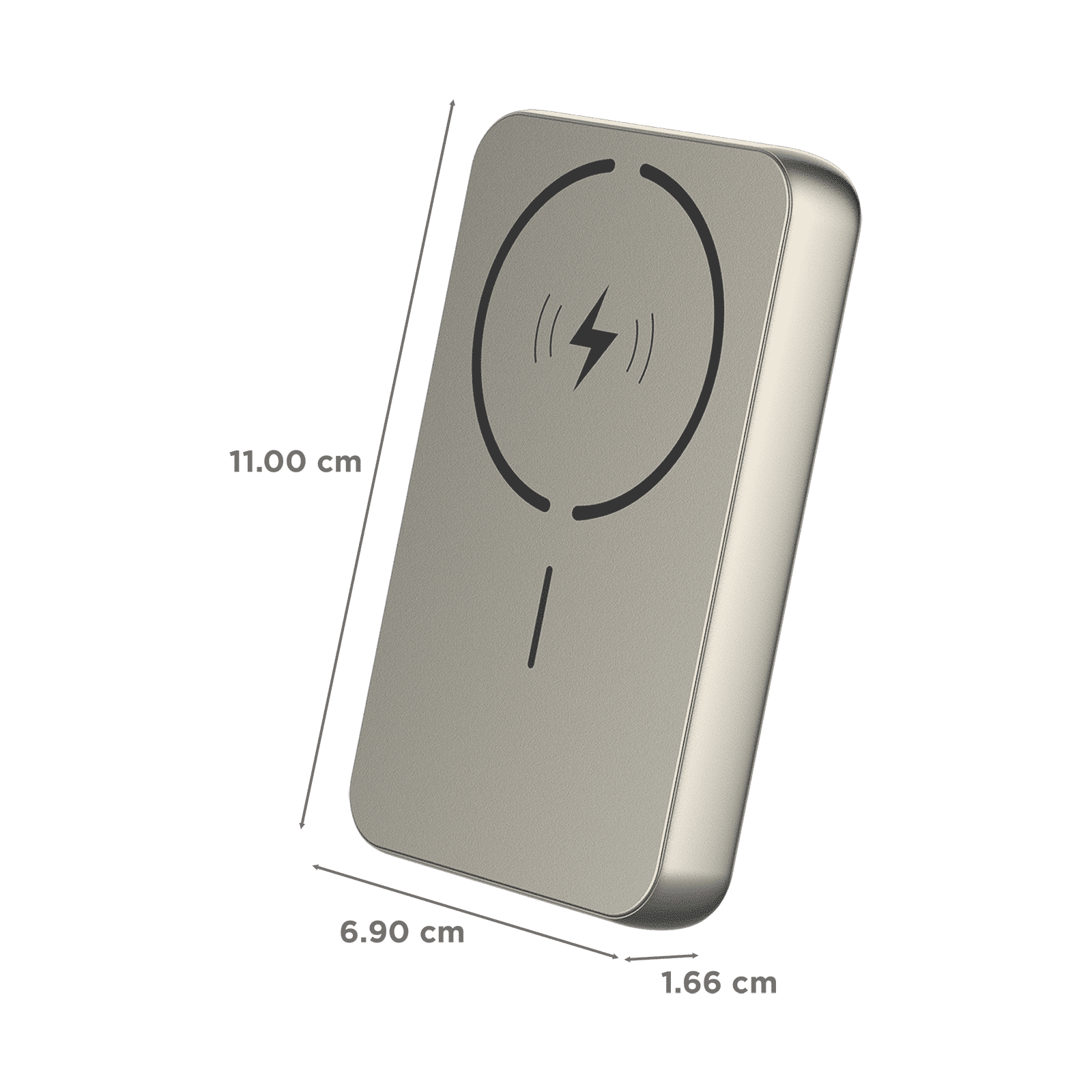 stuffcool Click 10 10000 mAh 20W Fast Charging Power Bank (1 Type A Port, 1 Type C Port, LED Display, Titanium)_2