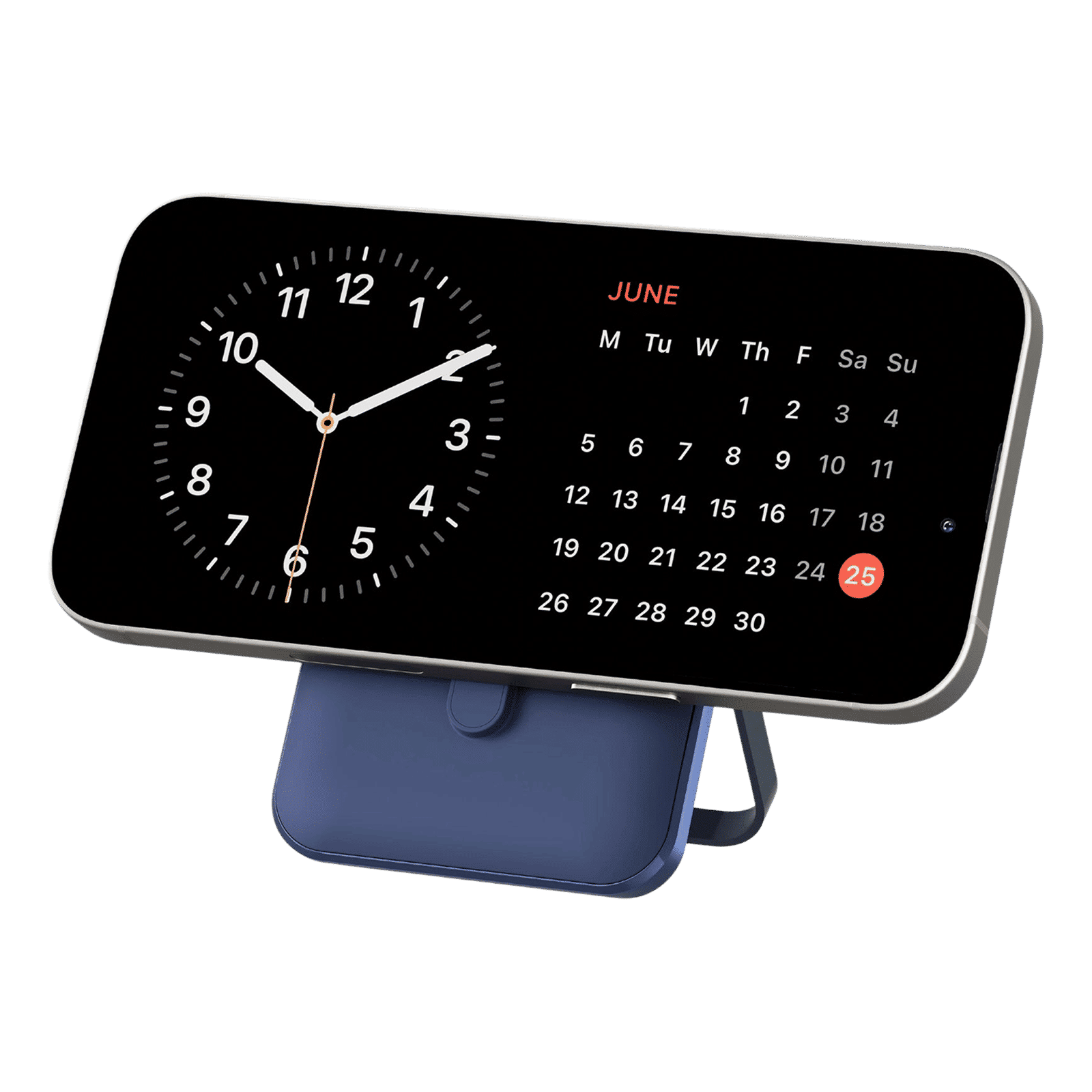 urbn StandPro 10000 mAh 20W Fast Charging Power Bank (1 Type C Port & 1 Lightning Port, Strong Magnetic Hold, Blue)_3