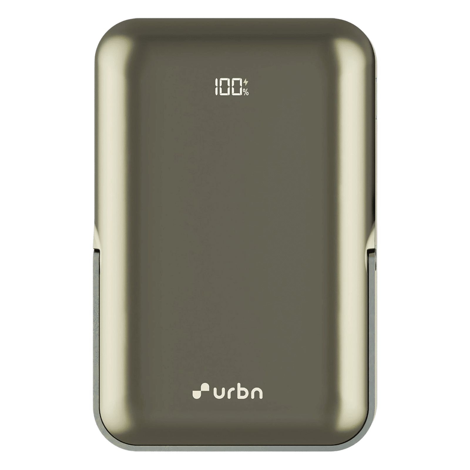 urbn StandPro 10000 mAh 20W Fast Charging Power Bank (1 Type C Port & 1 Lightning Port, Strong Magnetic Hold, GunMetal)_1