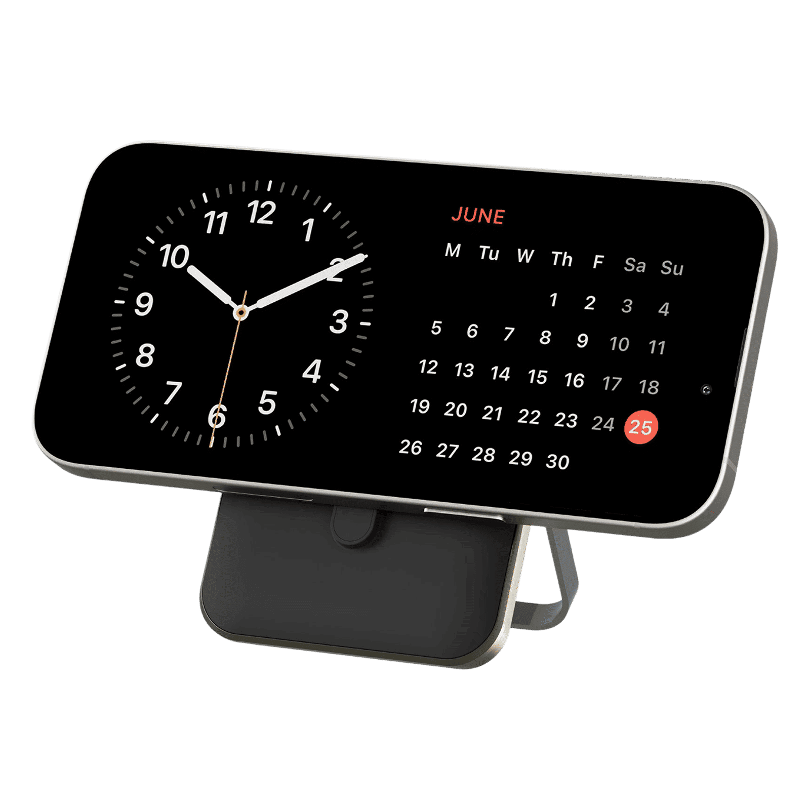 urbn StandPro 10000 mAh 20W Fast Charging Power Bank (1 Type C Port & 1 Lightning Port, Strong Magnetic Hold, GunMetal)_2