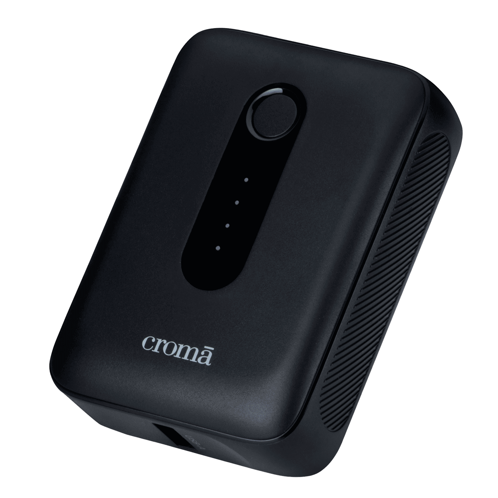 Croma Compact 10000 mAh 30W Fast Charging Power Bank (1 Type A & 1 Type C Port, Multi-Level Protection for Safe Charging, Black)_1