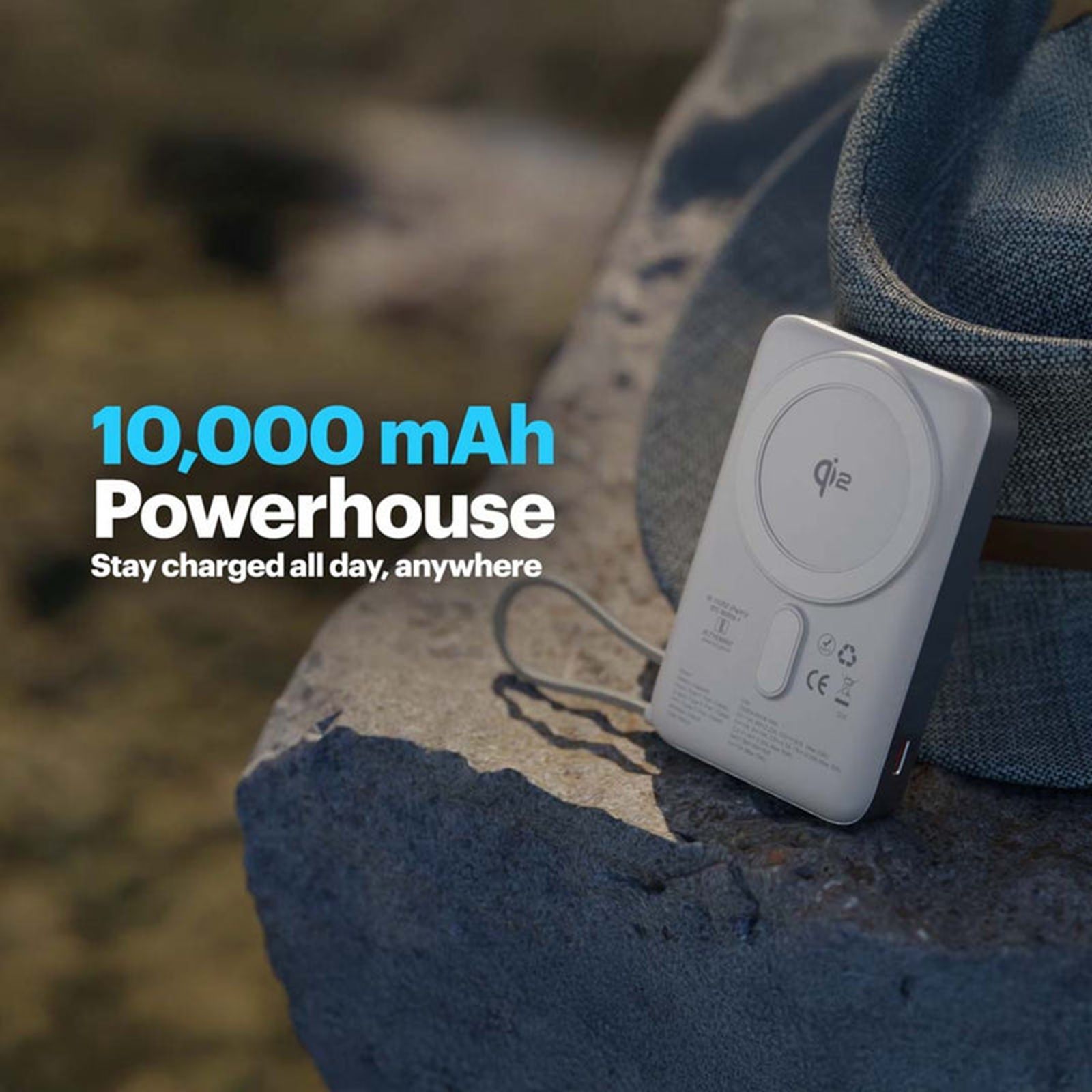 Stuffcool Odin 10000 mAh 35W Fast Charging Power Bank (2 Type C, Qi2 Magsafe, Digital Display, Silver)_11