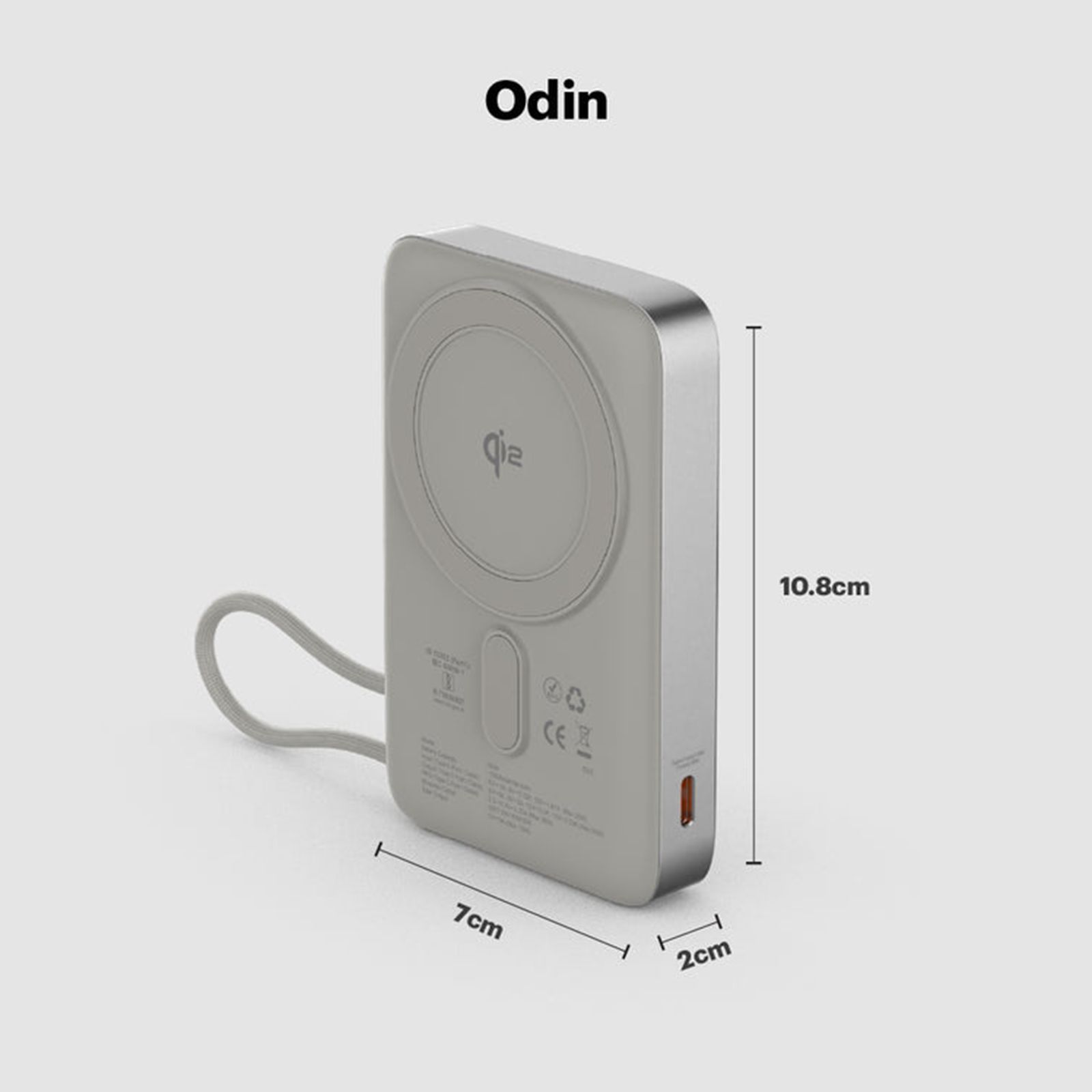 Stuffcool Odin 10000 mAh 35W Fast Charging Power Bank (2 Type C, Qi2 Magsafe, Digital Display, Silver)_13
