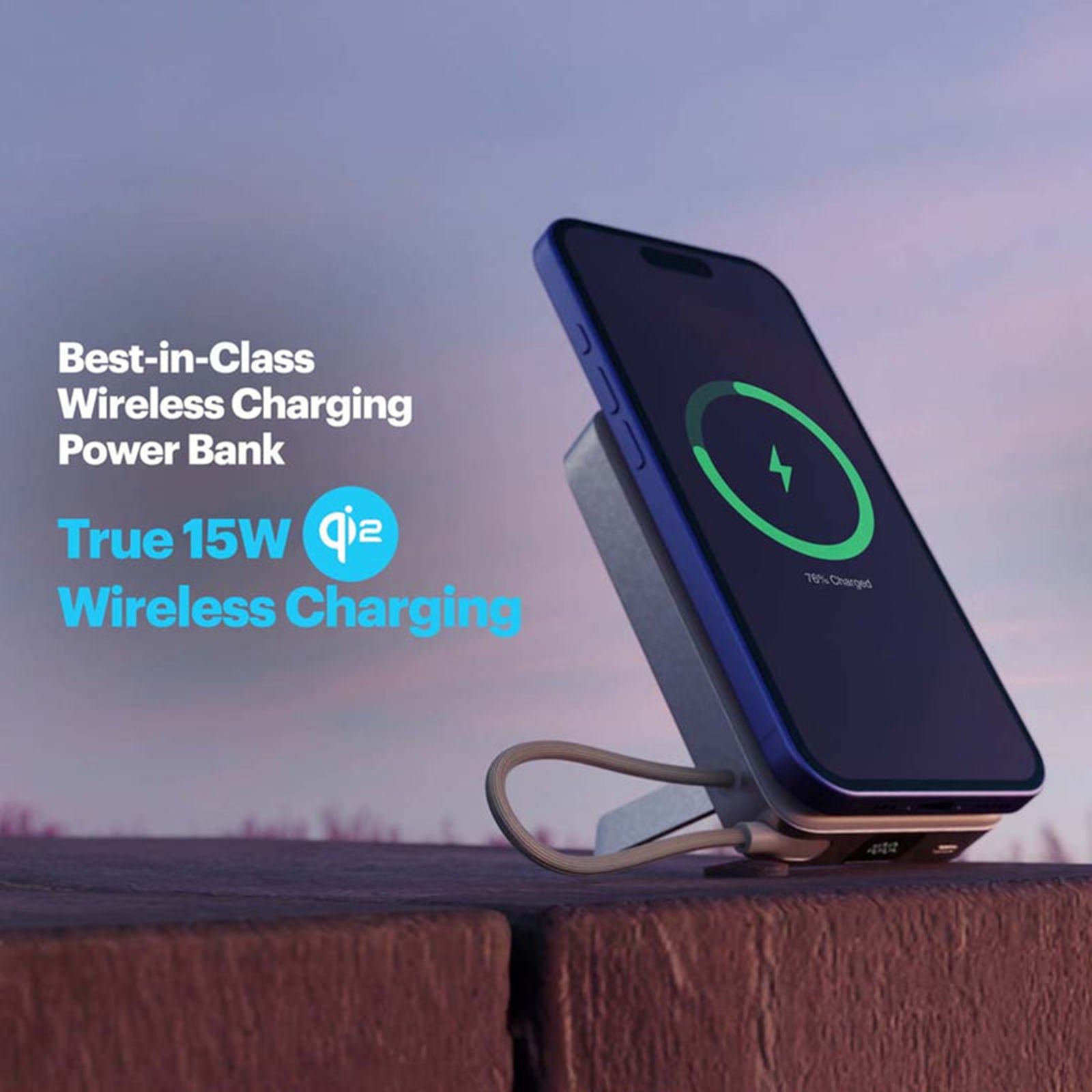 Stuffcool Odin 10000 mAh 35W Fast Charging Power Bank (2 Type C, Qi2 Magsafe, Digital Display, Silver)_2