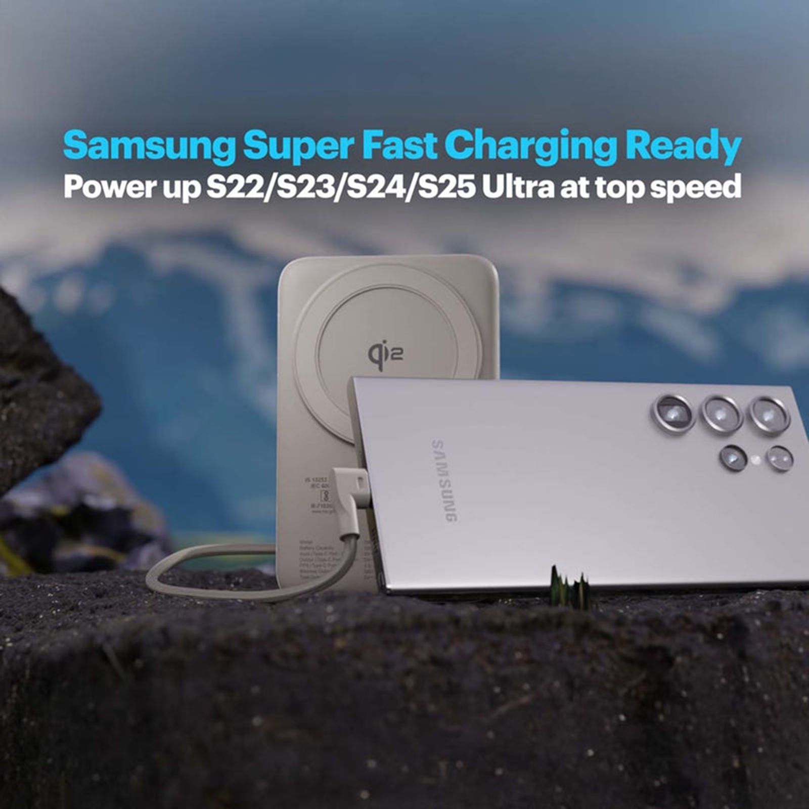 Stuffcool Odin 10000 mAh 35W Fast Charging Power Bank (2 Type C, Qi2 Magsafe, Digital Display, Silver)_4