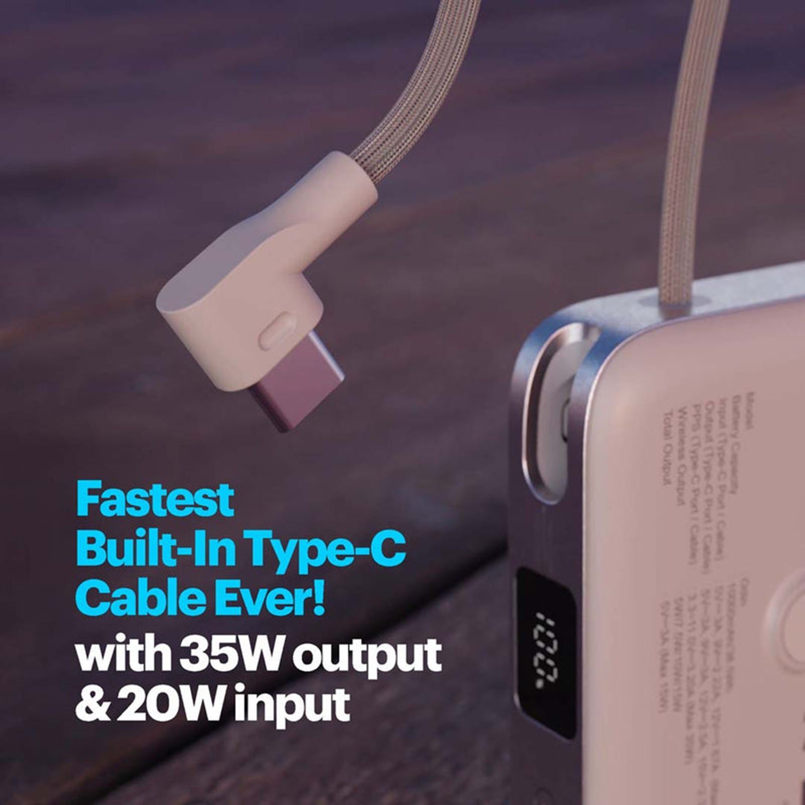 Stuffcool Odin 10000 mAh 35W Fast Charging Power Bank (2 Type C, Qi2 Magsafe, Digital Display, Silver)_5