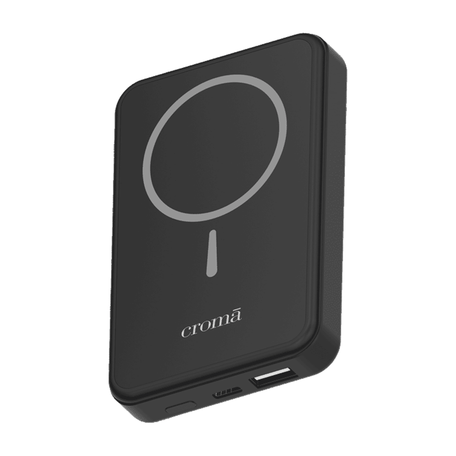 Croma 10000 mAh 22.5W Fast Charging Power Bank (1 Type A & 1 Type C Ports, Aluminium Casing, Magsafe Compatible, Black) Croma 10000 mAh 22.5W Fast Charging Power Bank (1 Type A & 1 Type C Ports, Aluminium Casing, Magsafe Compatible, Black)_1