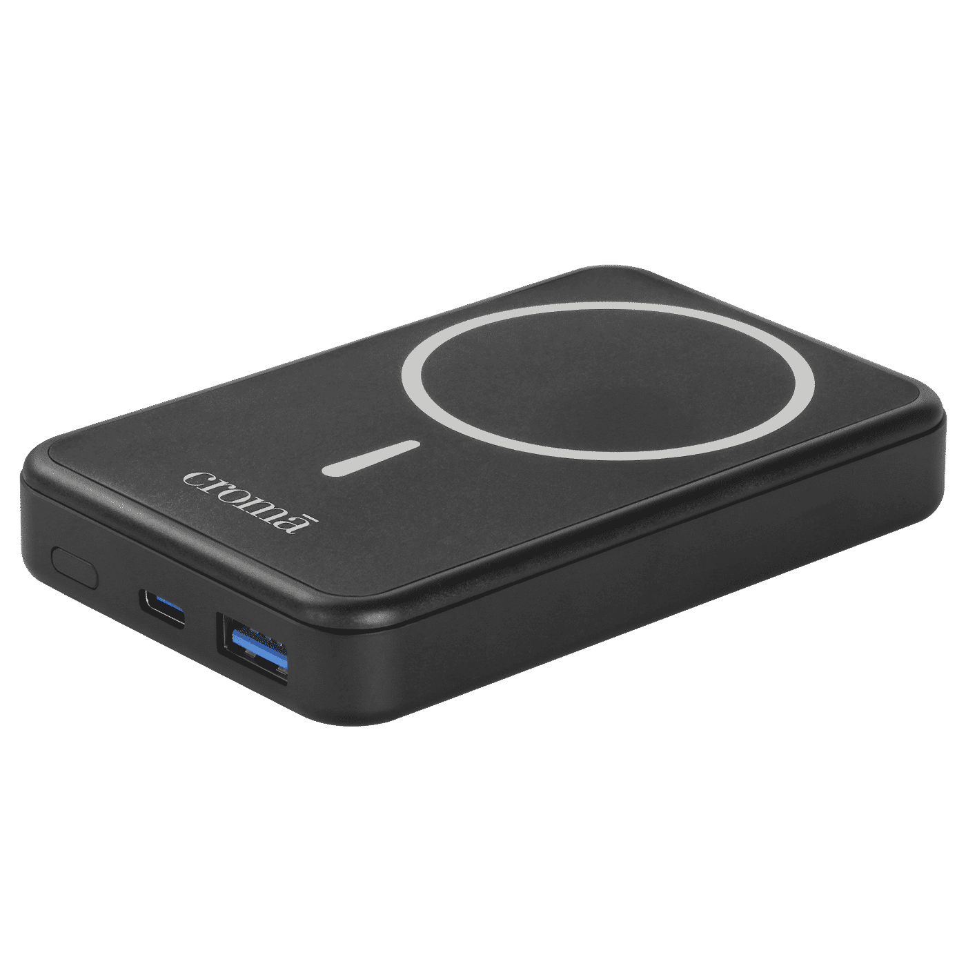 Croma 10000 mAh 22.5W Fast Charging Power Bank (1 Type A & 1 Type C Ports, Aluminium Casing, Magsafe Compatible, Black)_13