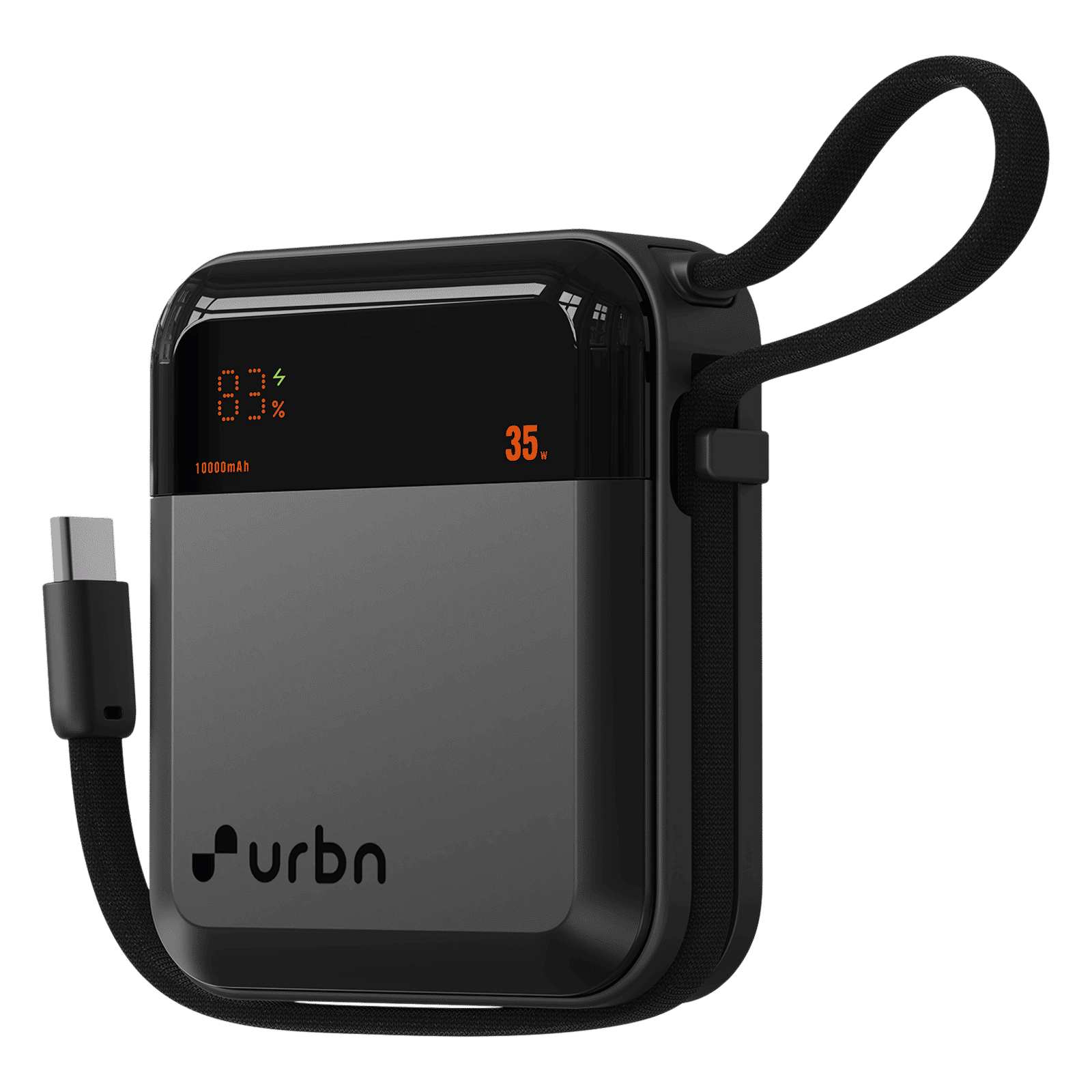 urbn Mini Volt 10000 mAh 35W Fast Charging Power Bank (2 Type C Port, 12 Layer Circuit Protection, Grey) urbn Mini Volt 10000 mAh 35W Fast Charging Power Bank (2 Type C Port, 12 Layer Circuit Protection, Grey)_2