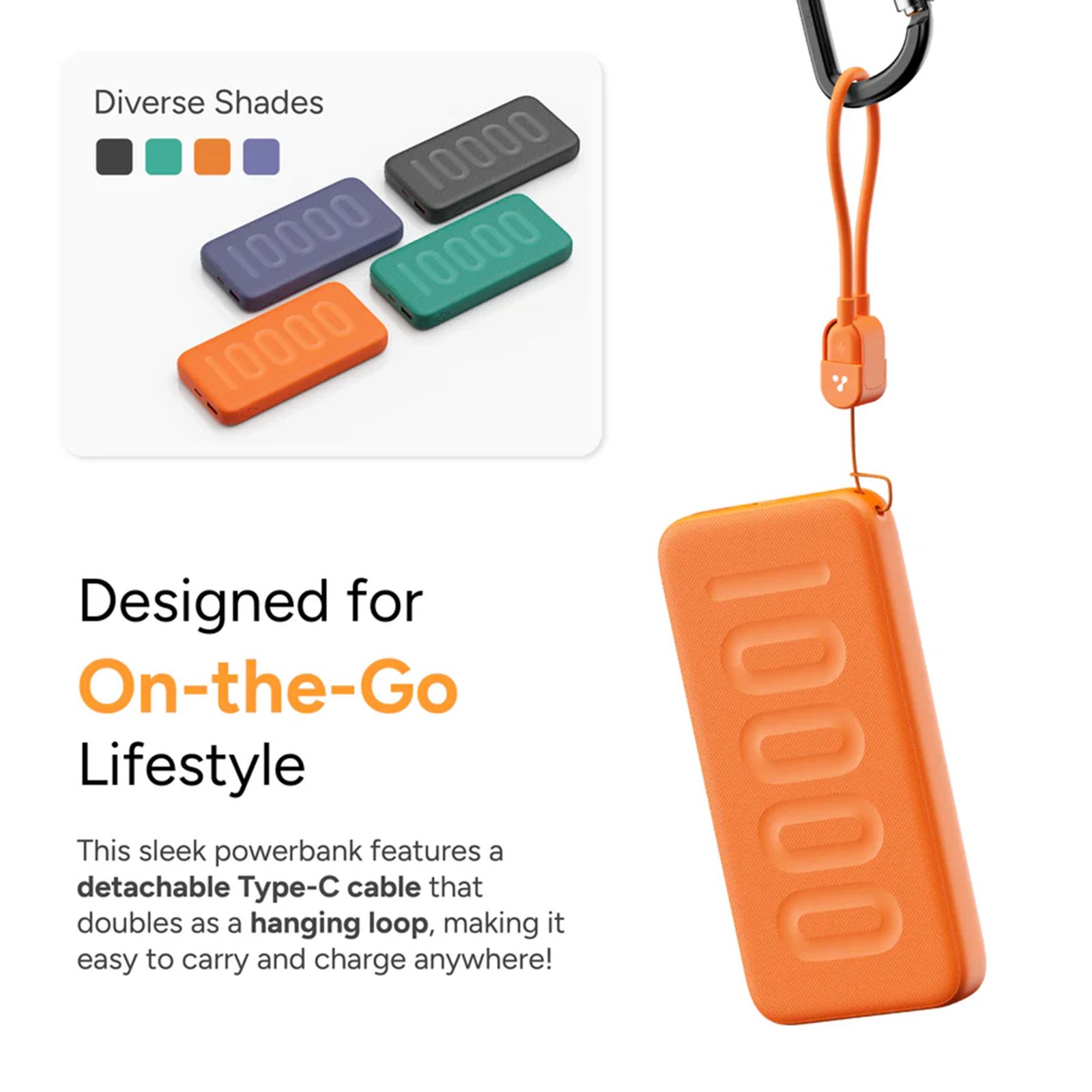 Ambrane Stylo N10 10000 mAh 22.5W Fast Charging Power Bank (1 Type C & 1 Type A Ports, BoostedSpeed Technology, Black)Ambrane Stylo N10 10000 mAh 22.5W Fast Charging Power Bank (1 Type C & 1 Type A Ports, BoostedSpeed Technology, Black)_3