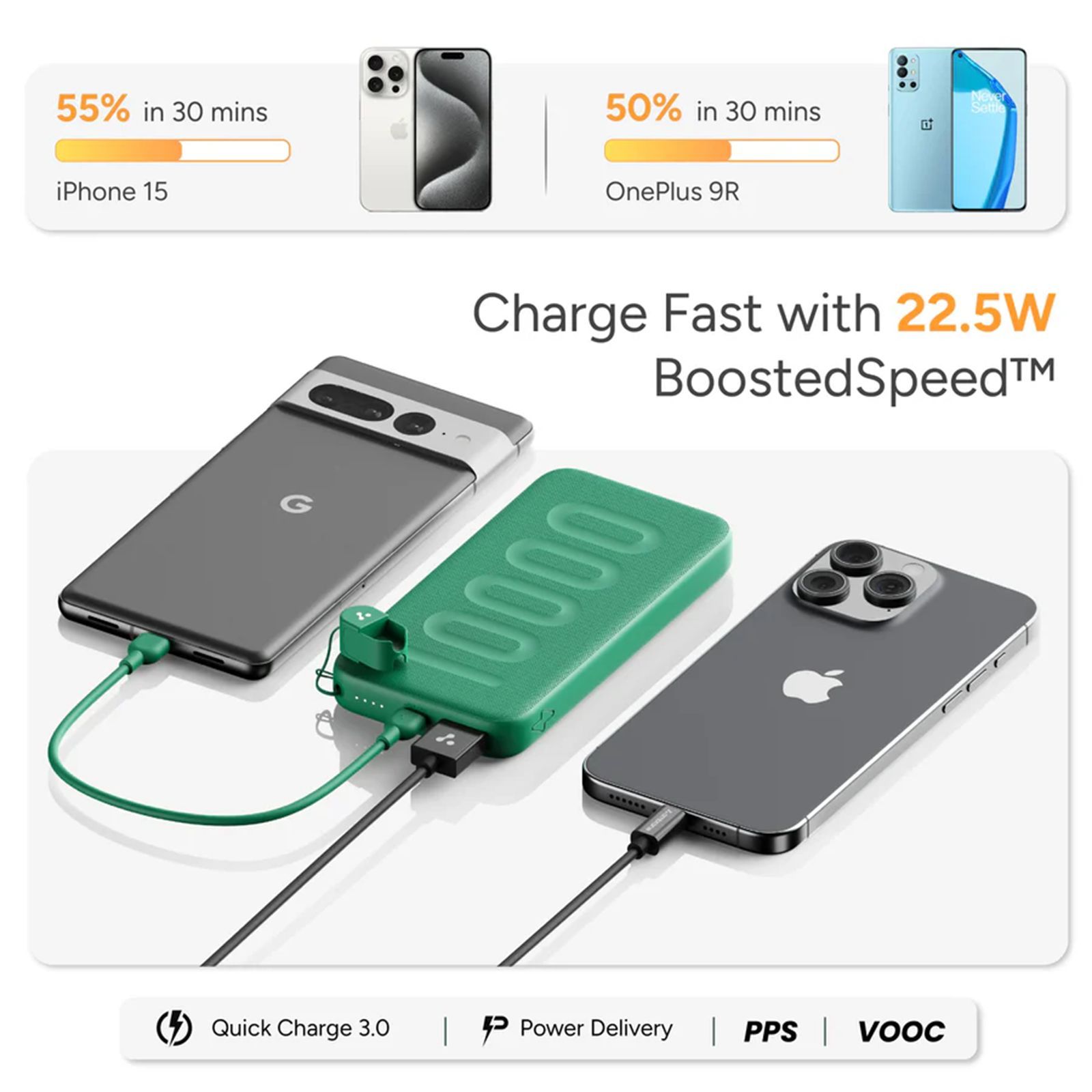 Ambrane Stylo N10 10000 mAh 22.5W Fast Charging Power Bank (1 Type C & 1 Type A Ports, BoostedSpeed Technology, Black)Ambrane Stylo N10 10000 mAh 22.5W Fast Charging Power Bank (1 Type C & 1 Type A Ports, BoostedSpeed Technology, Black)_6