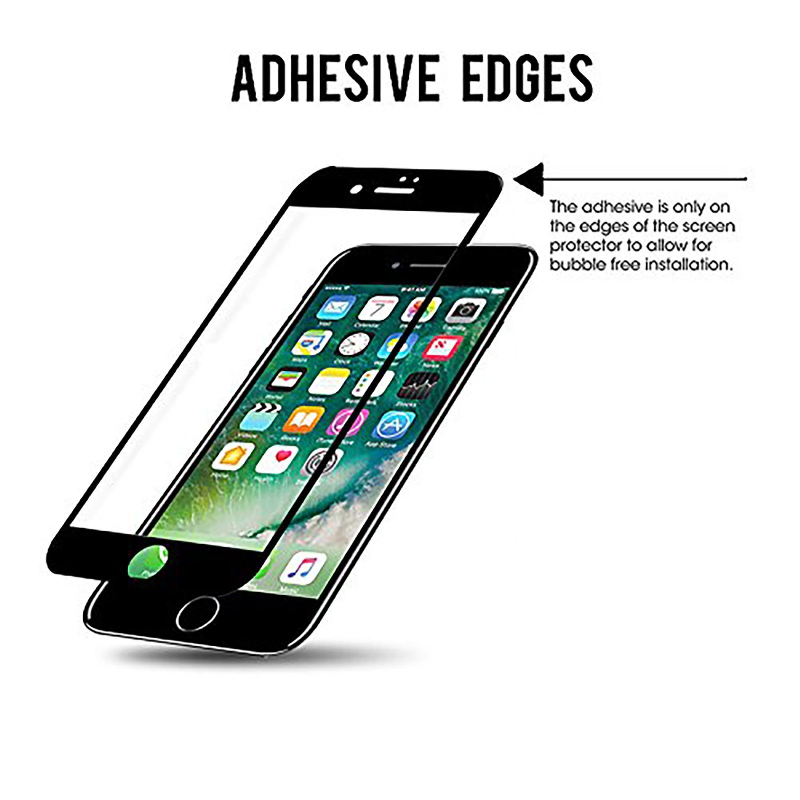 stuffcool Mighty 3D Curved Tempered Glass for Apple iPhone 7 (9H Hardness)_4