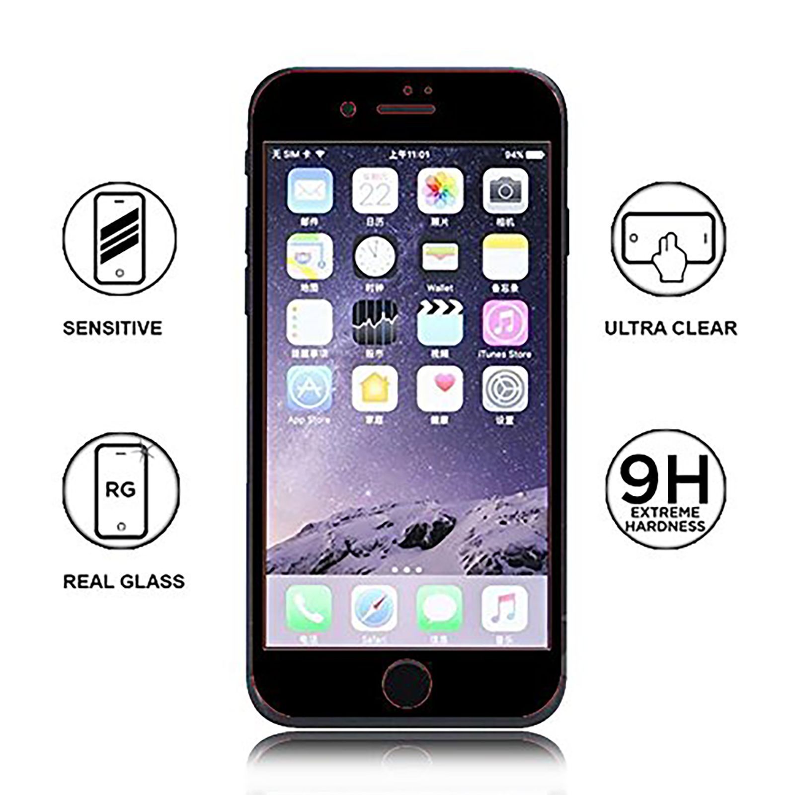 stuffcool Mighty 3D Curved Tempered Glass for Apple iPhone 7 (9H Hardness)_6