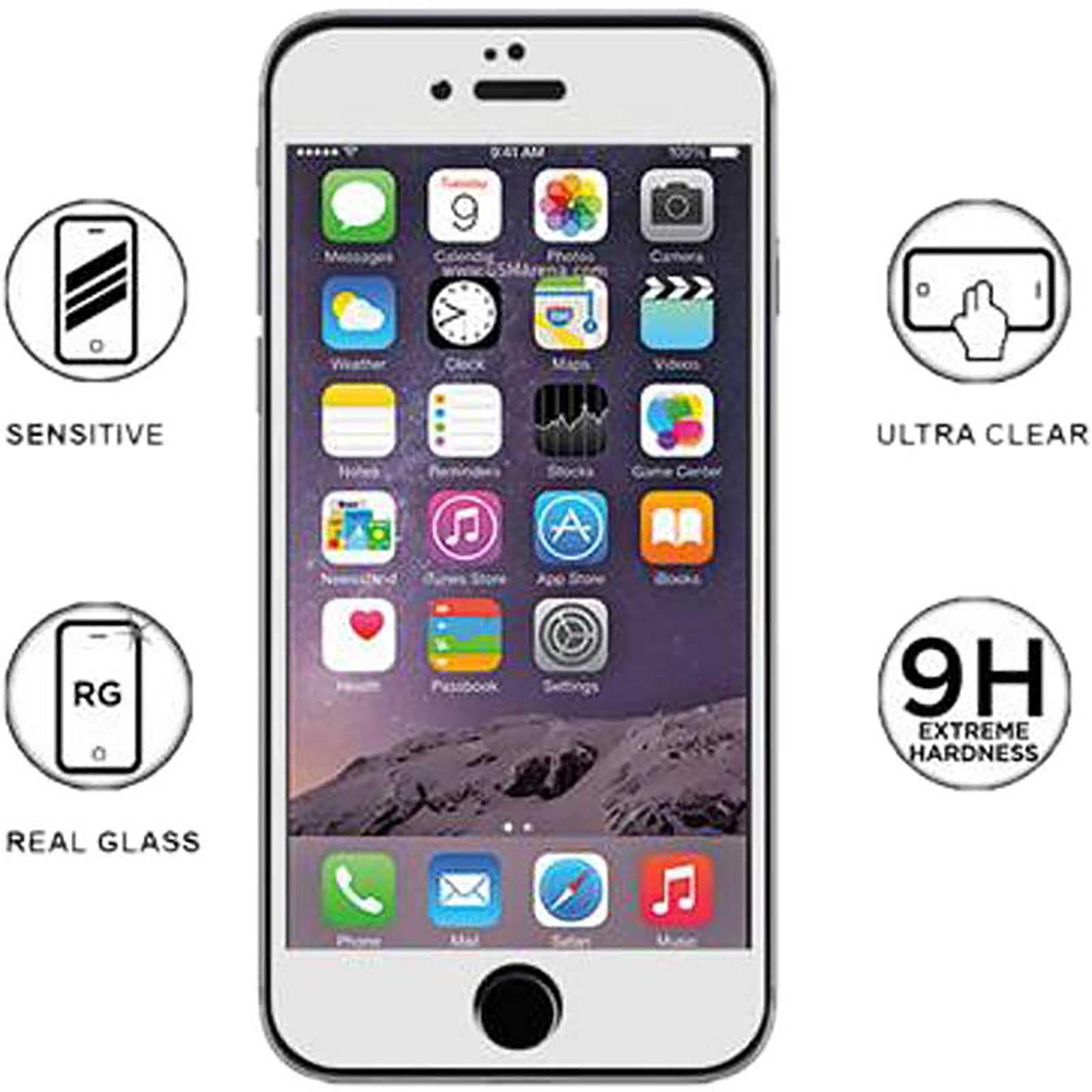 stuffcool Mighty 2.5D Tempered Glass for Apple iPhone 6 (9H Hardness)_4