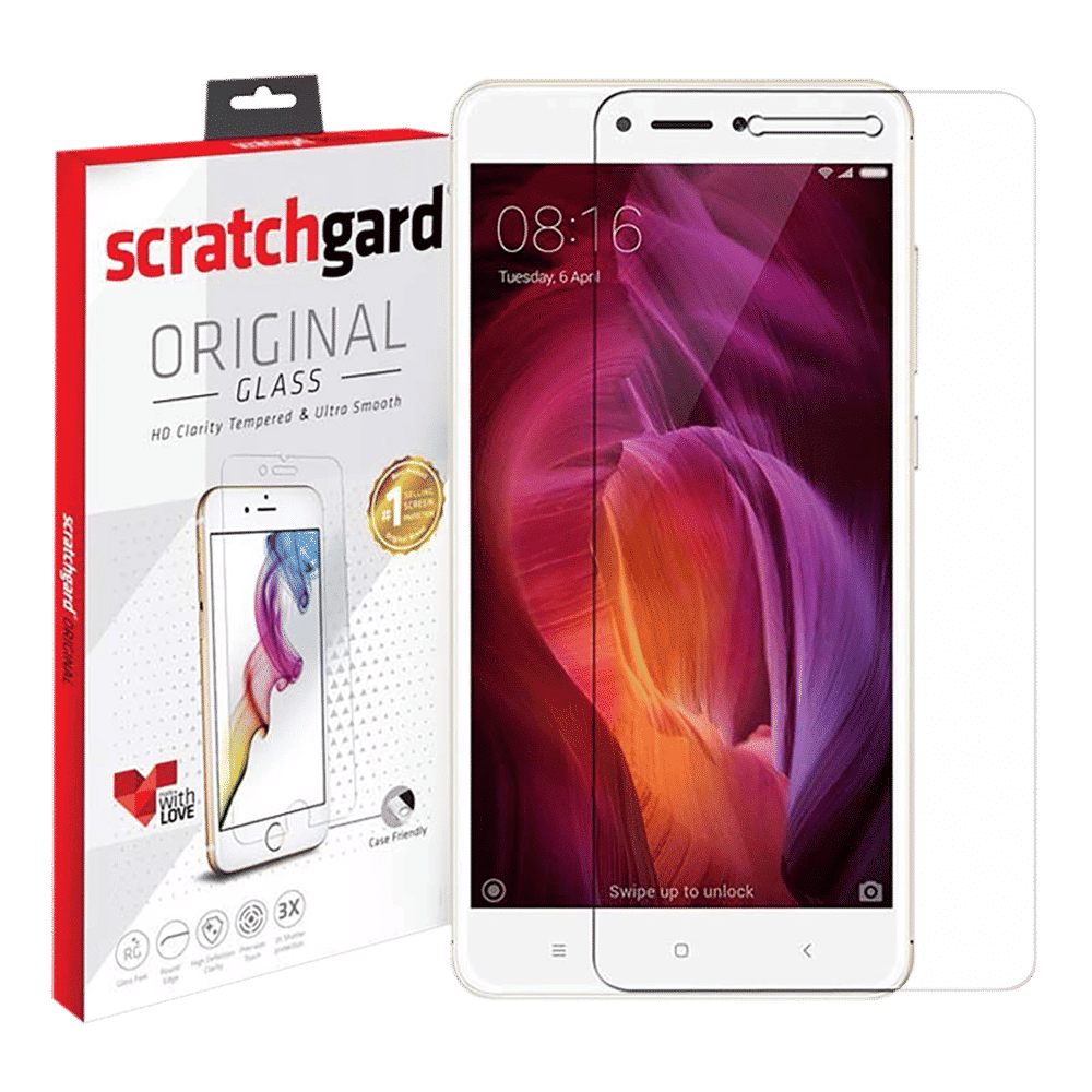 scratchgard SCTGREDMI4 Tempered Glass for Xiaomi Redmi 4 (Precision Touch Sensitivity)_1