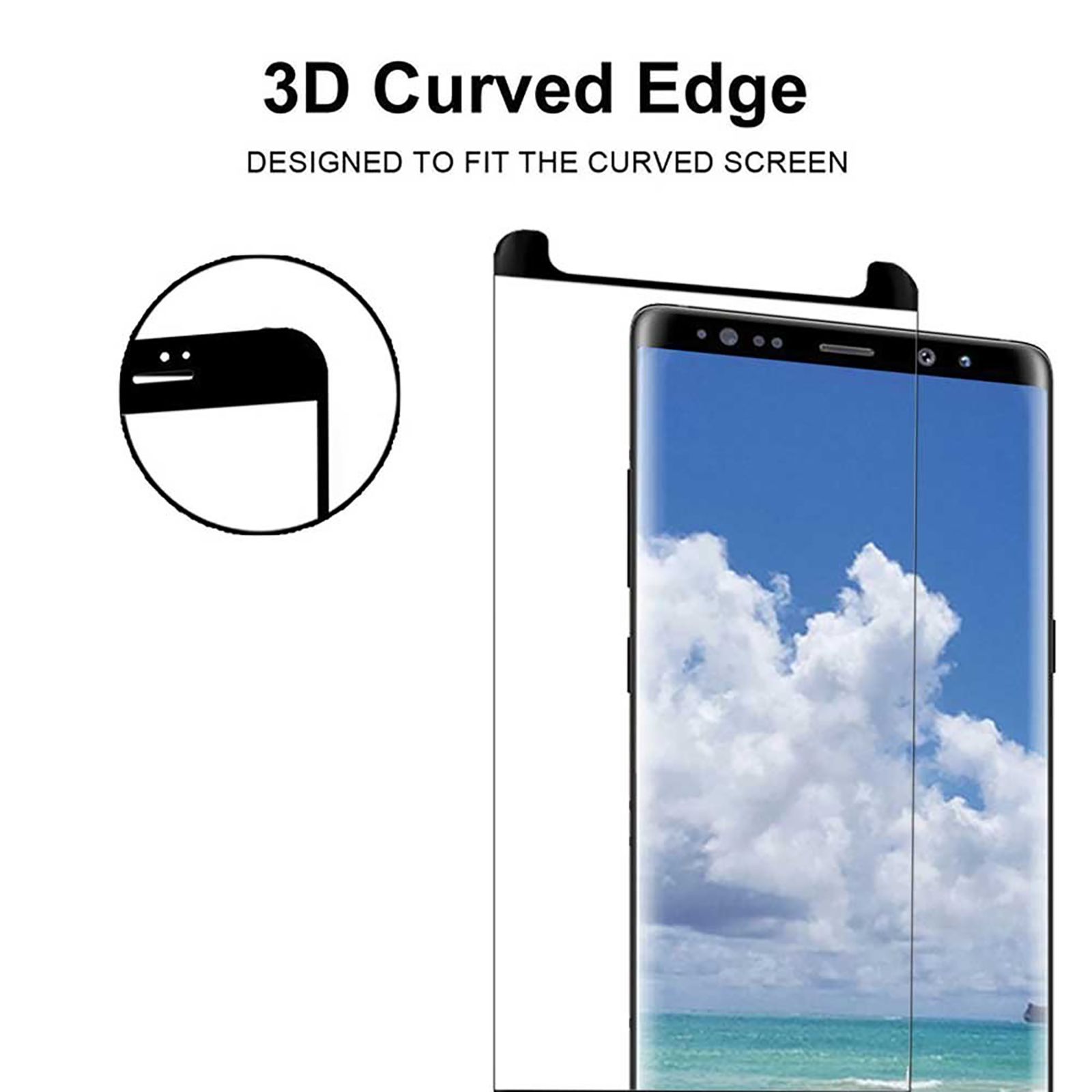 stuffcool Mighty 3D Curved Tempered Glass for Samsung Galaxy Note 8 (9H Hardness)_9