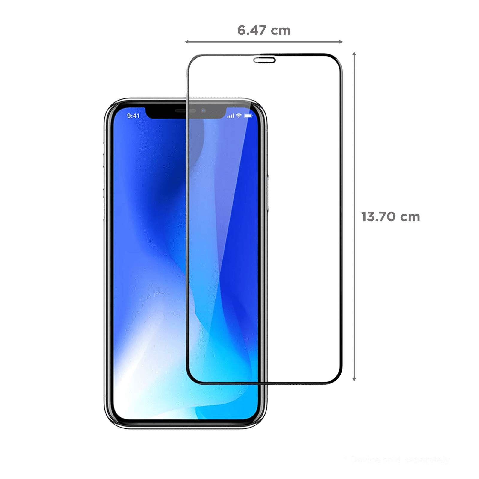 stuffcool Mighty 2.5D Tempered Glass for Apple iPhone XS, 11 (9H Hardness)_2