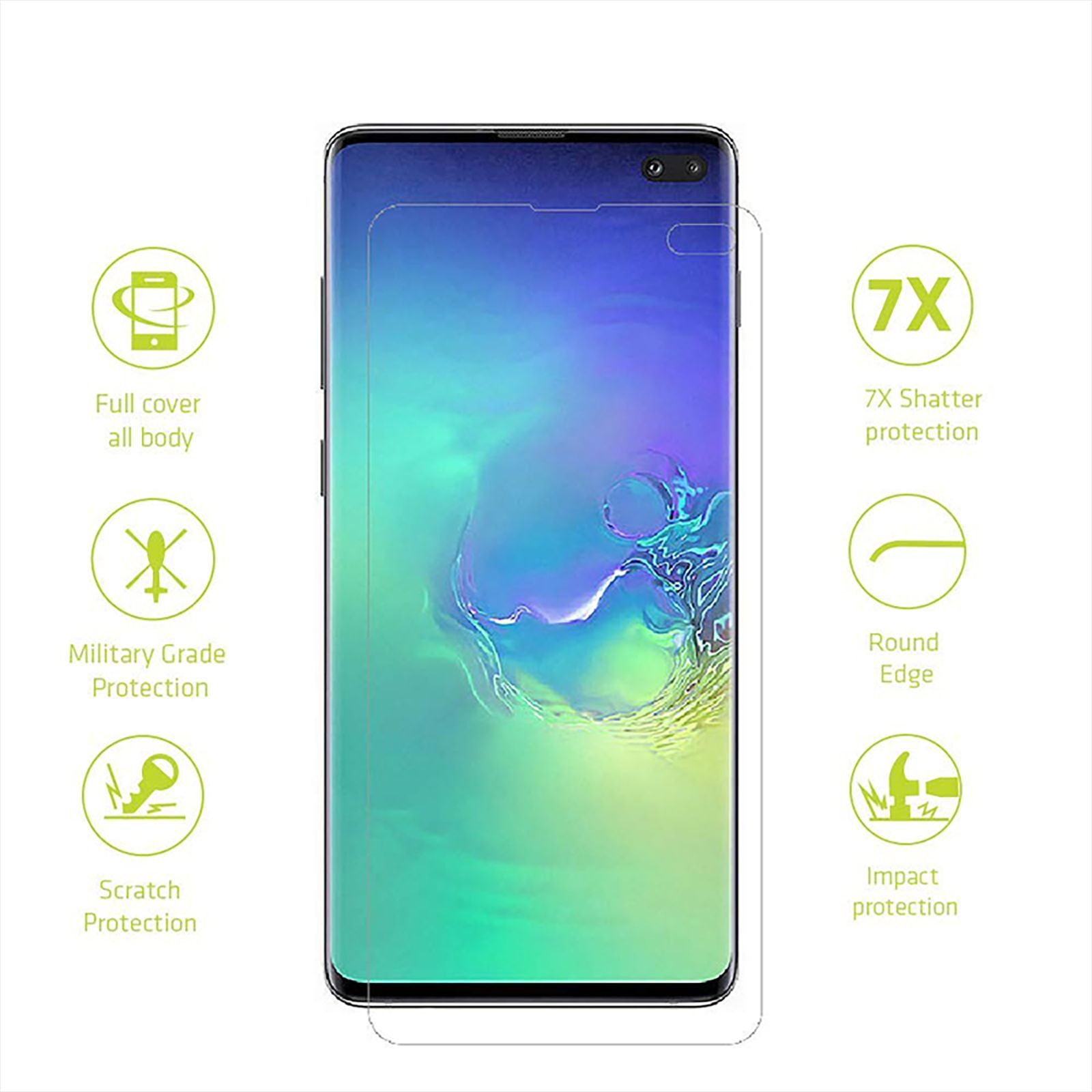 scratchgard Kurve Primo 3D Screen Protector for Samsung Galaxy S10e (Fingerprint Resistant)_5