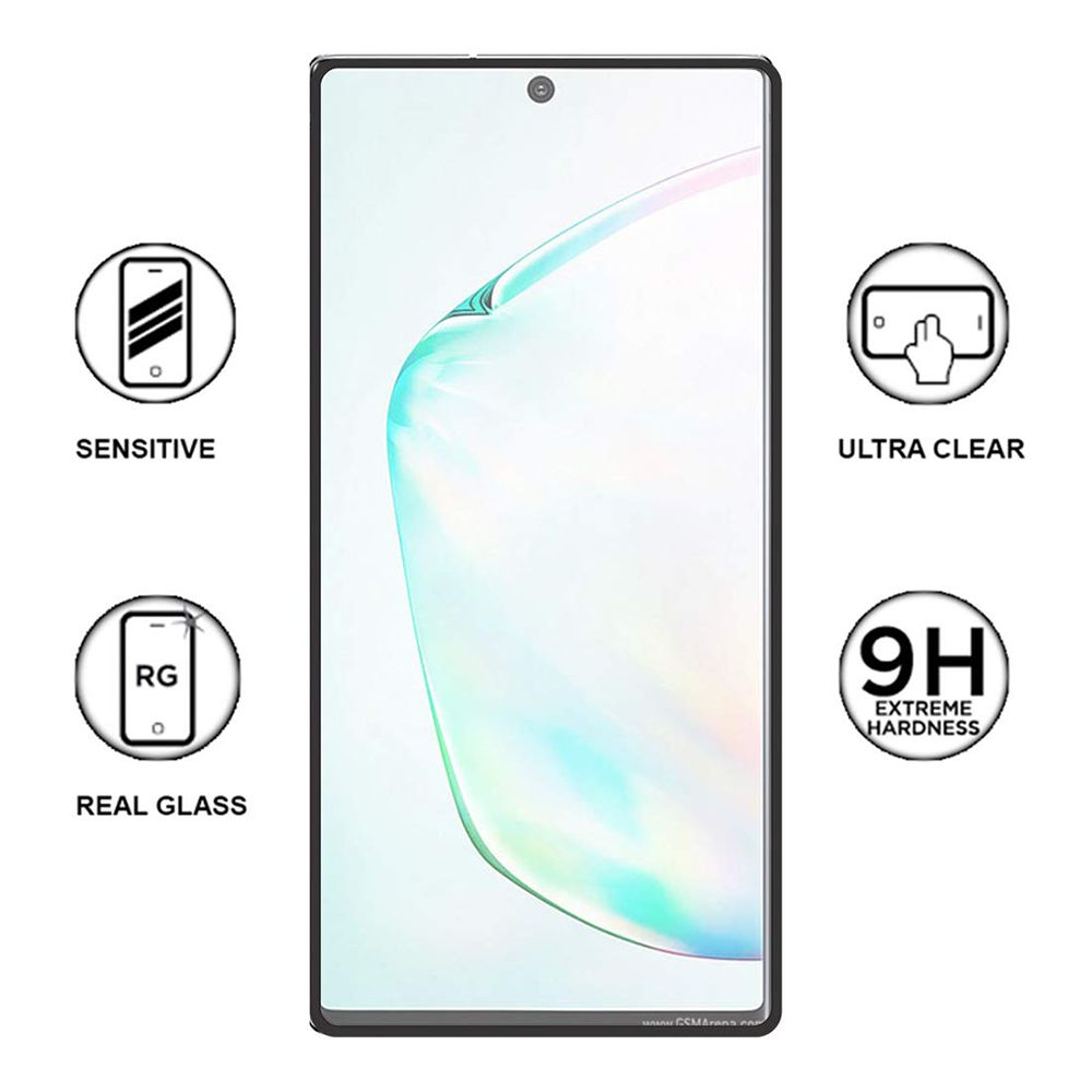 stuffcool Mighty 2.5D Tempered Glass Screen Protector for Samsung Galaxy Note 10 Pro (Fingerprint Resistant)_4