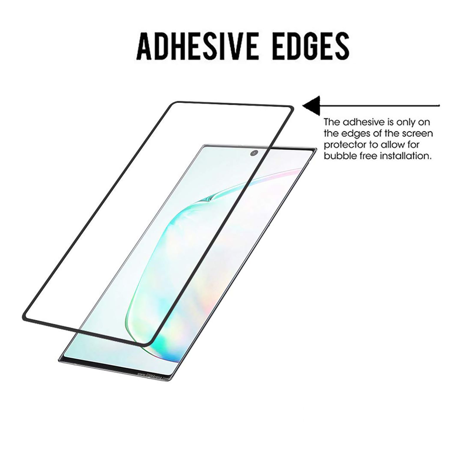 stuffcool Mighty 2.5D Tempered Glass Screen Protector for Samsung Galaxy Note 10 Pro (Fingerprint Resistant)_7