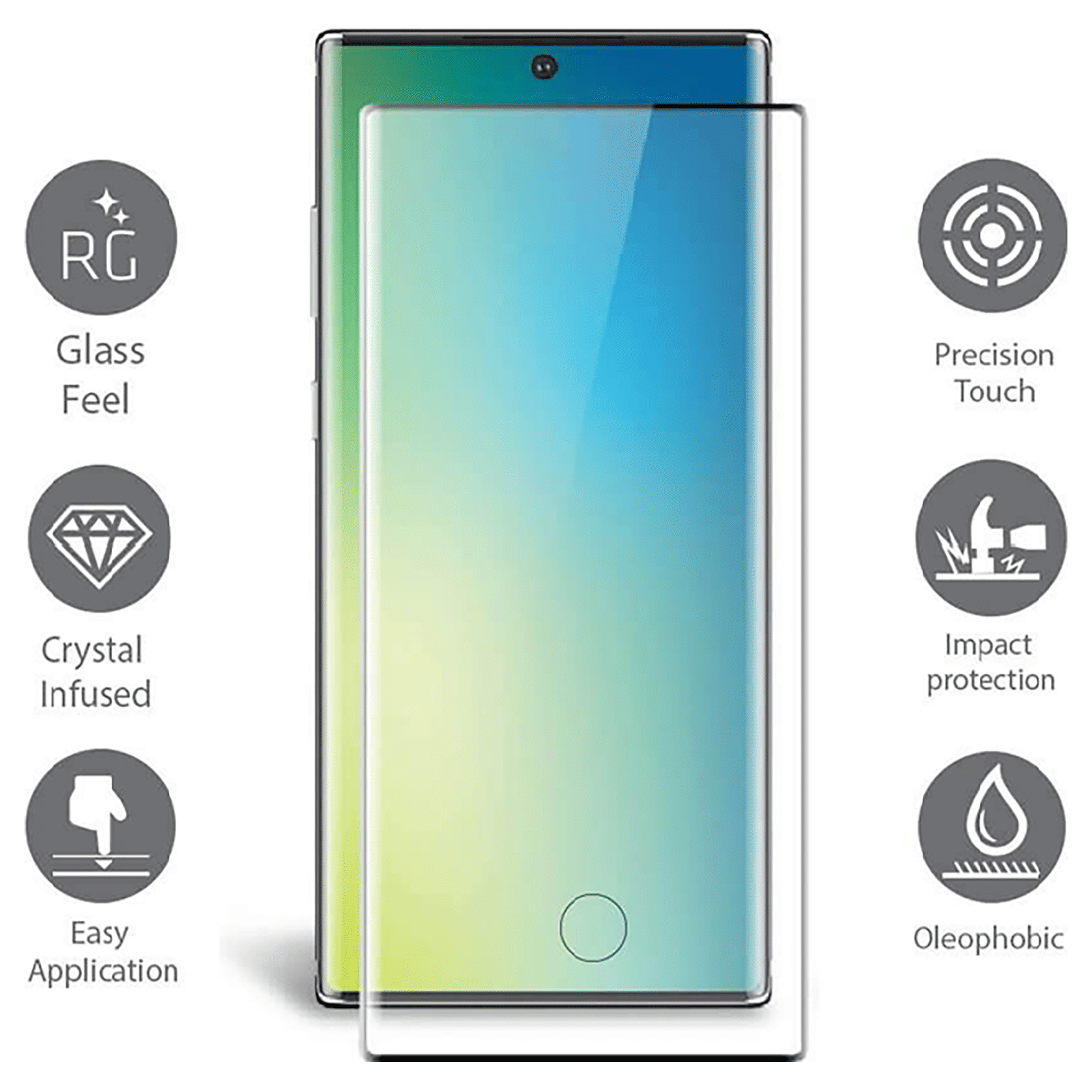 scratchgard 3D Screen Protector for Samsung Galaxy Note 10 Pro (Fingerprint Resistant)_4