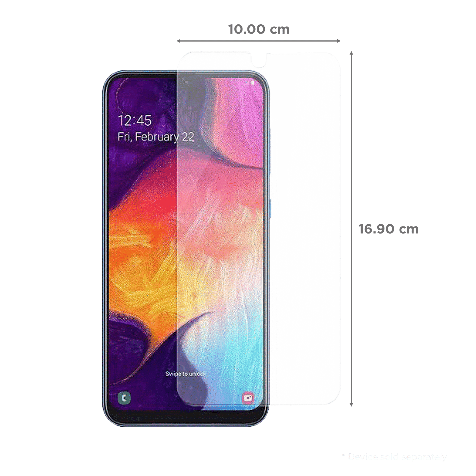 Brilyant Catz Tempered Glass Screen Protector for Samsung Galaxy A50s (Ultra Transparent Visibility)_2